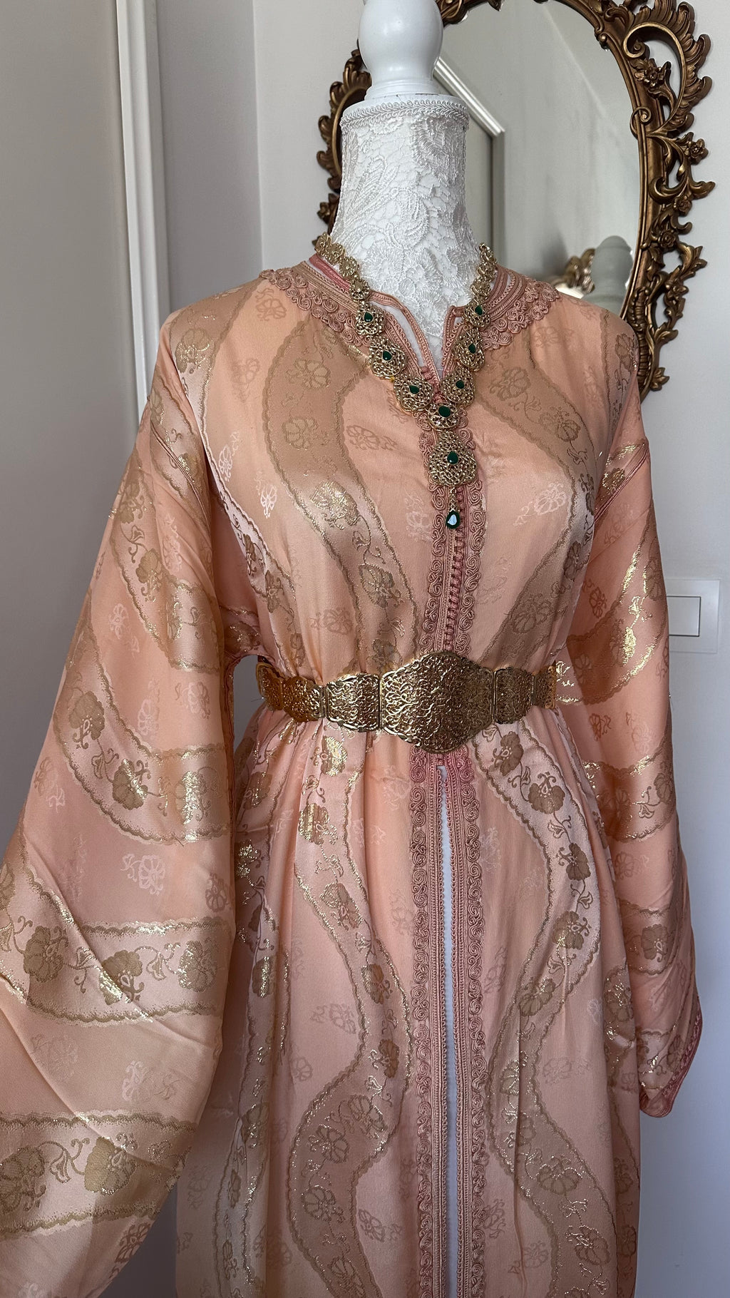 Takchita vintage saumon jawhara – Réf. TAK-022
