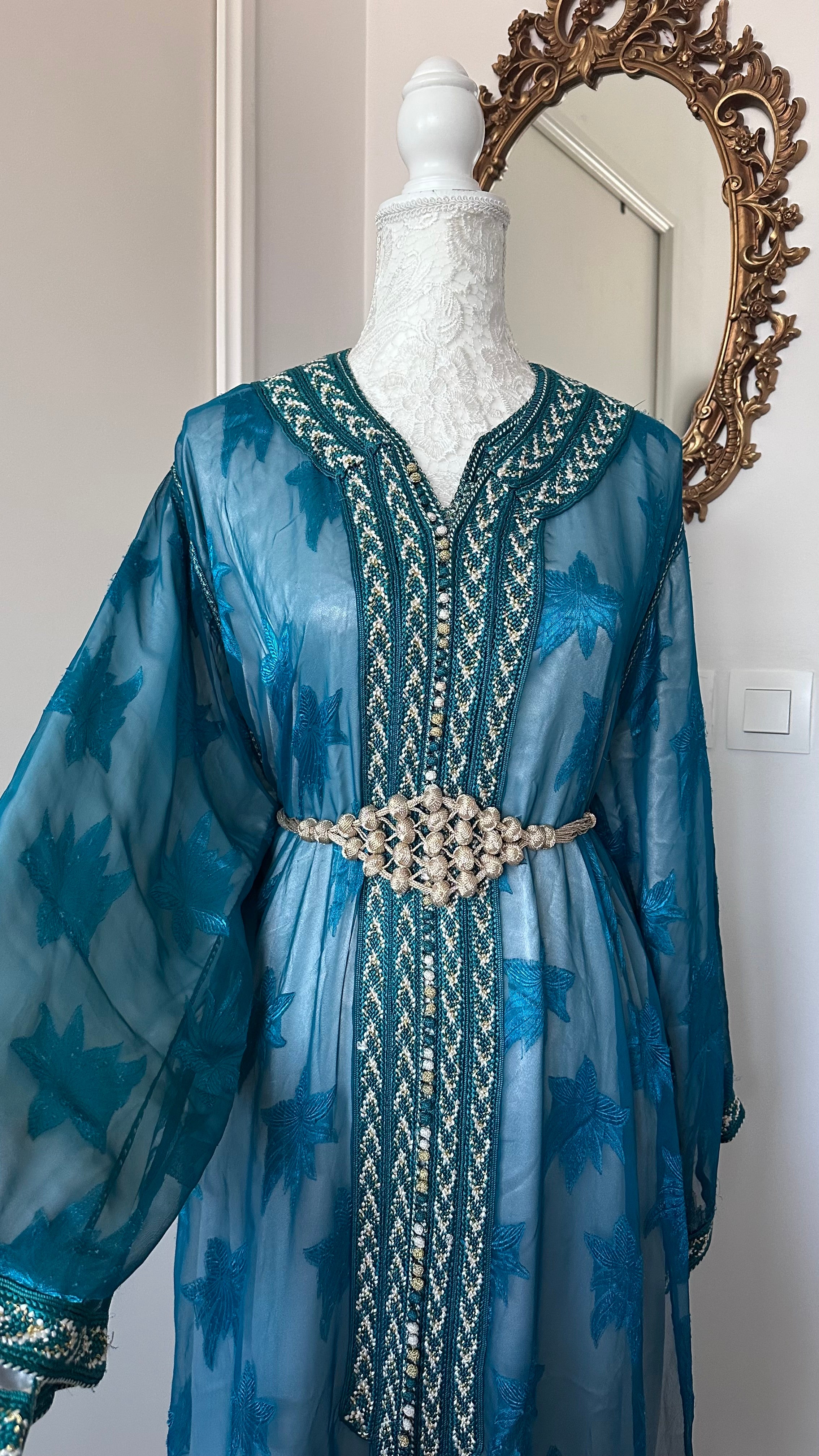 Takchita vintage bleue – Réf. TAK-091