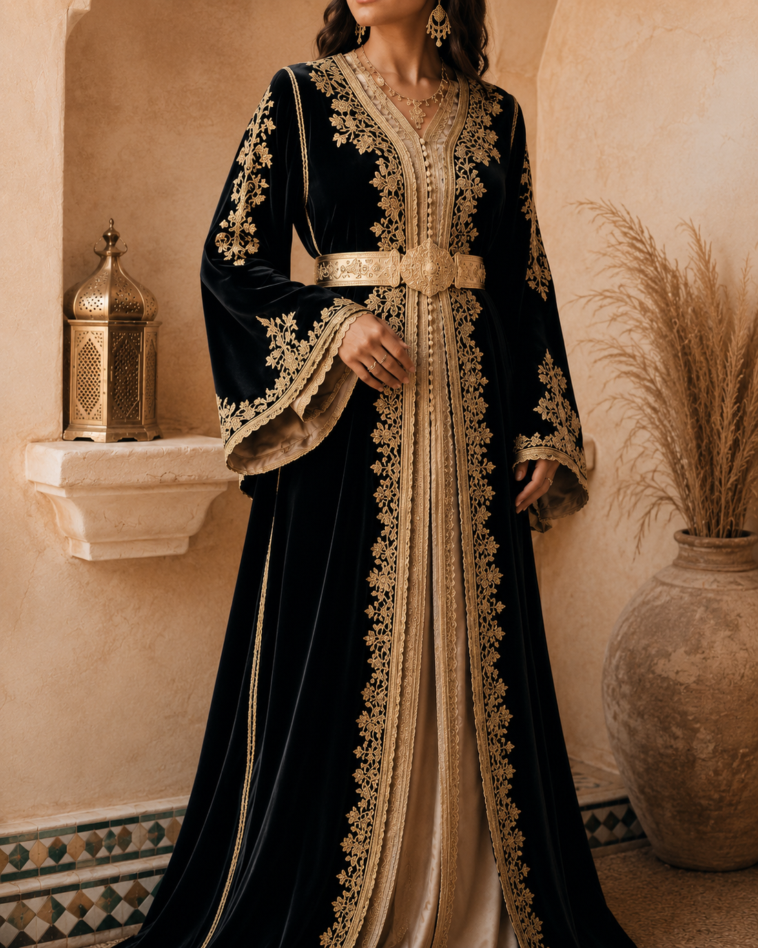 Takchita marocaine vintage brodée