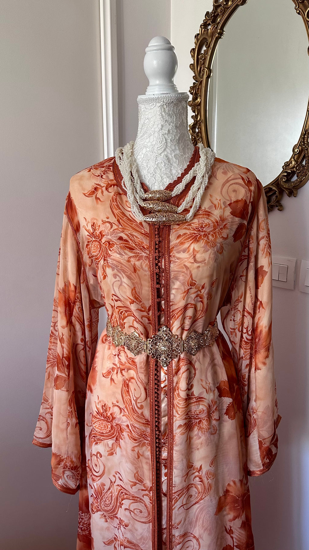 Takchita vintage orange – Réf. TAK-154