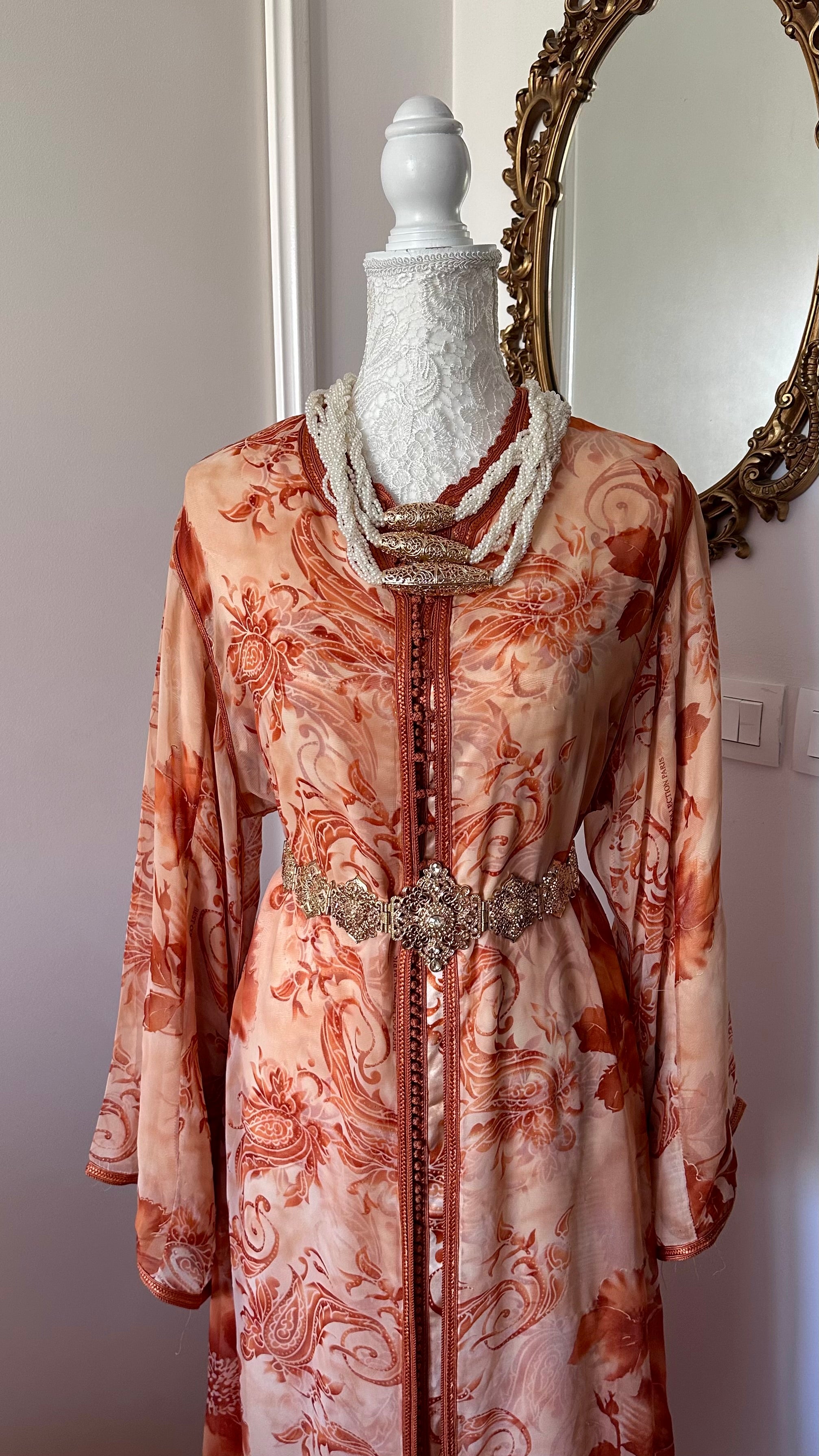 Takchita vintage orange – Réf. TAK-154