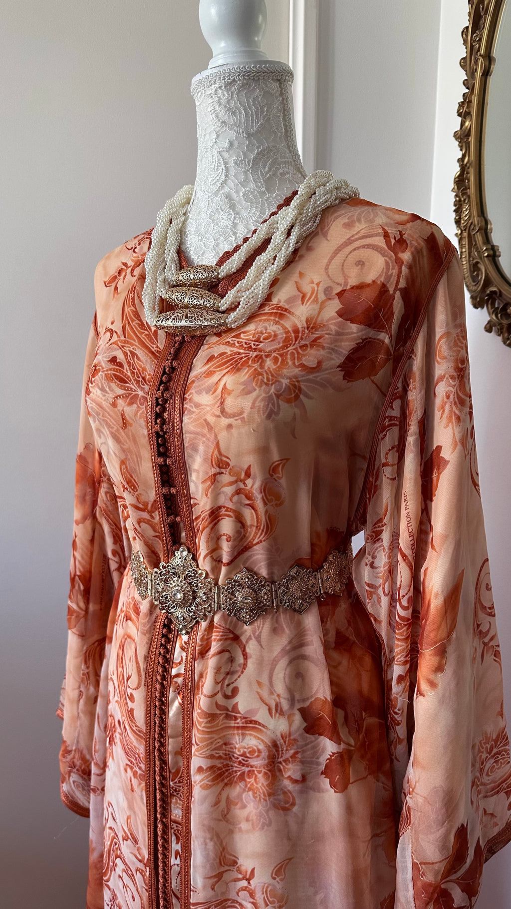 Takchita vintage orange – Réf. TAK-154