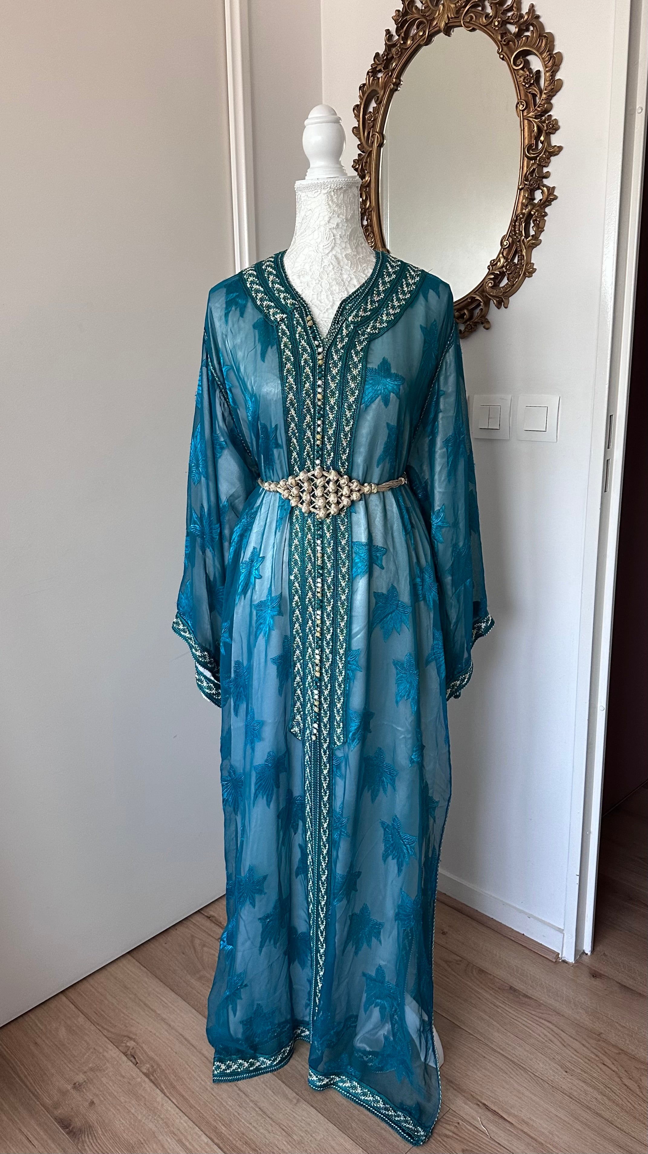 Takchita vintage bleue – Réf. TAK-091
