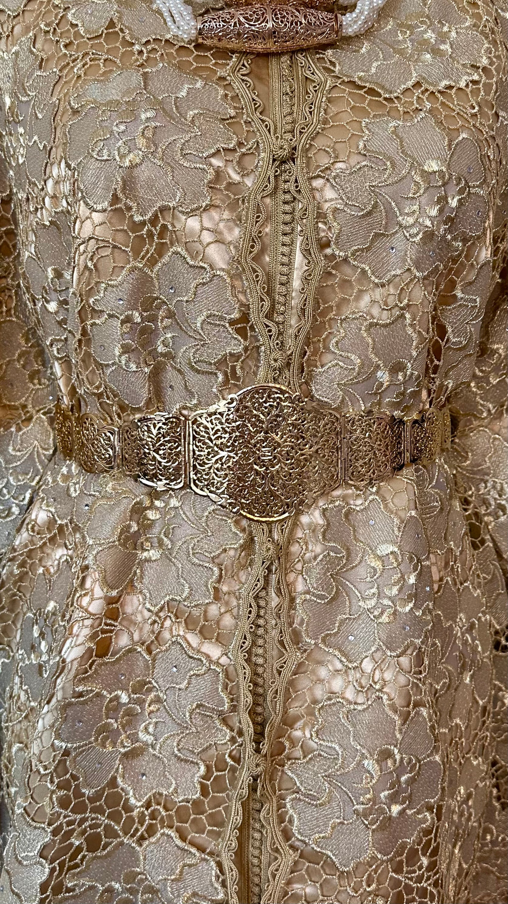 Takchita vintage doré – Réf. TAK-152