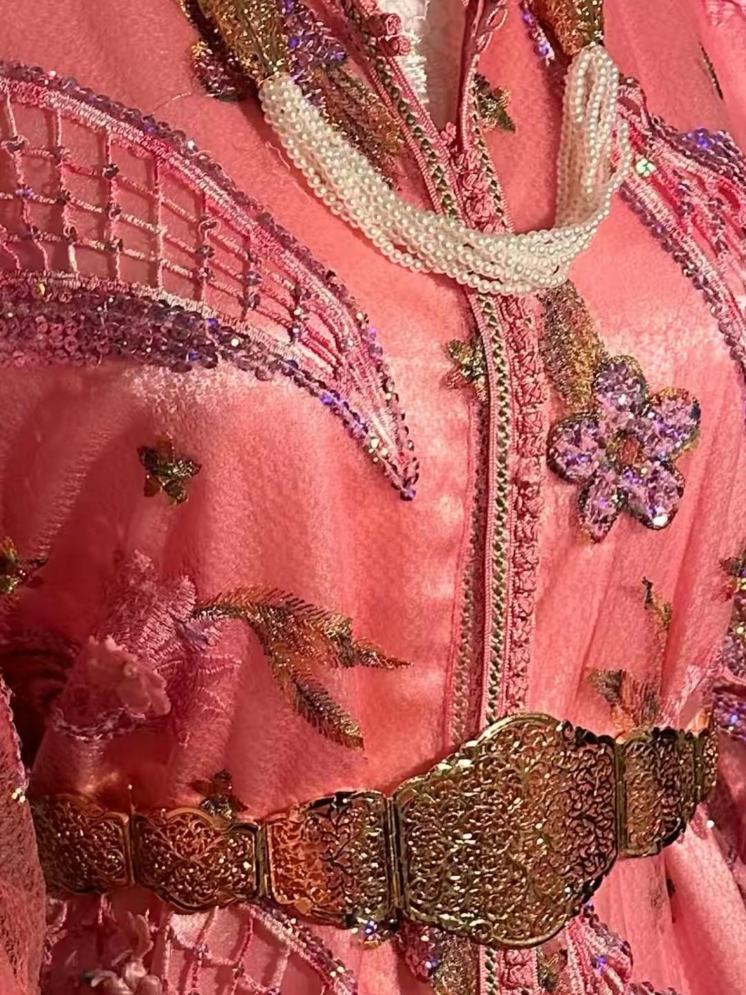 Takchita marocaine vintage rose – TAK-038 - photo 3