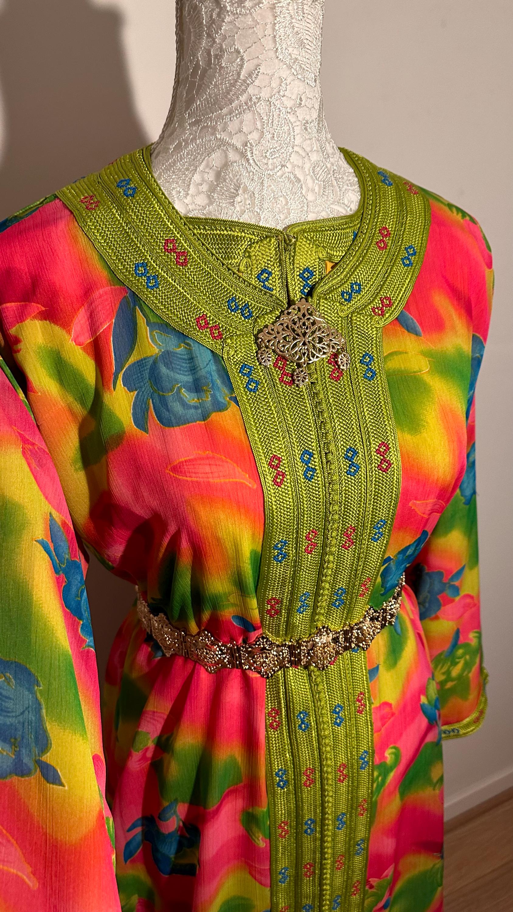 Takchita marocaine vintage coloré – TAK-045 - photo 2