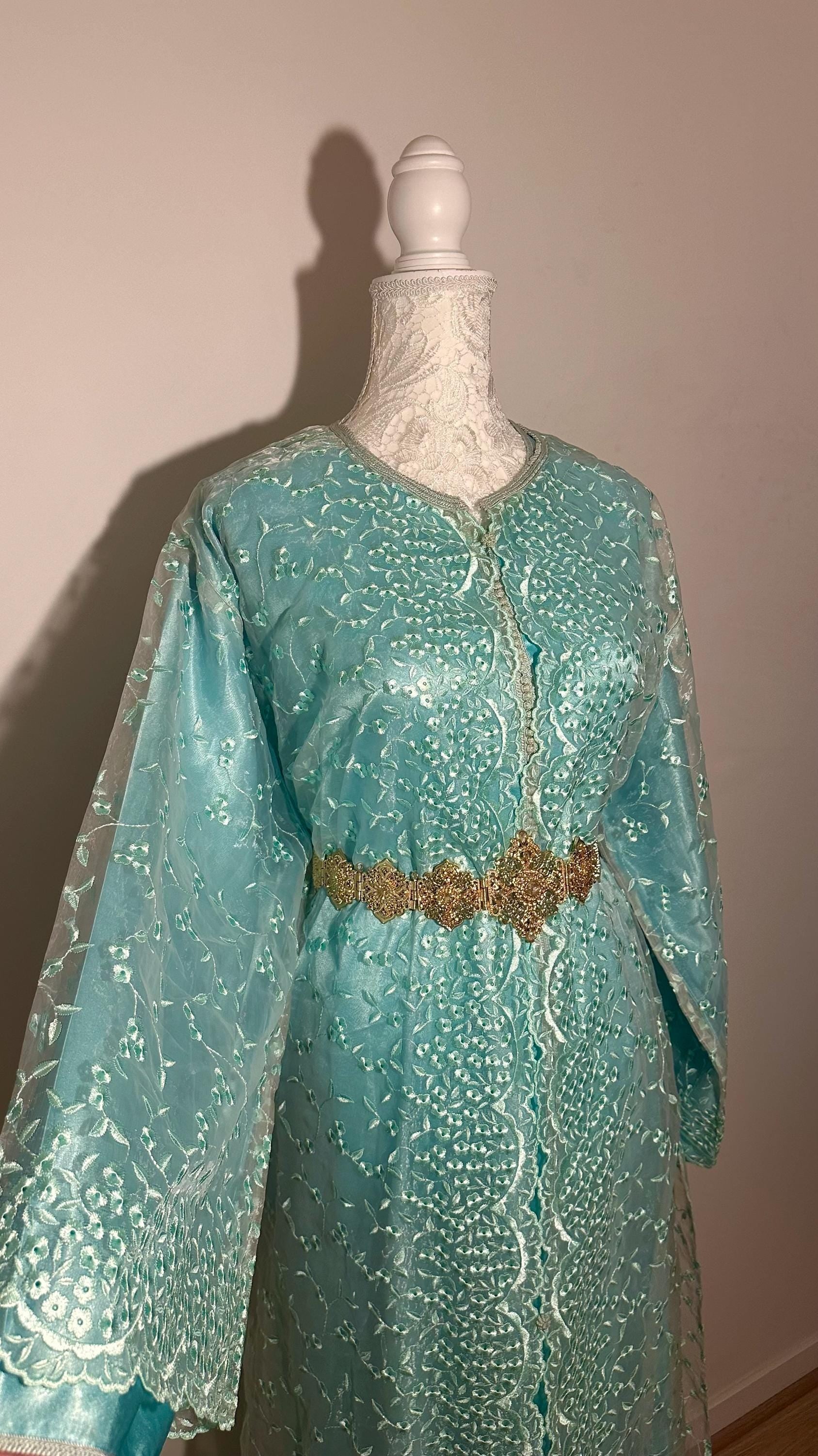 Takchita marocaine vintage bleu – TAK-036 - photo 1