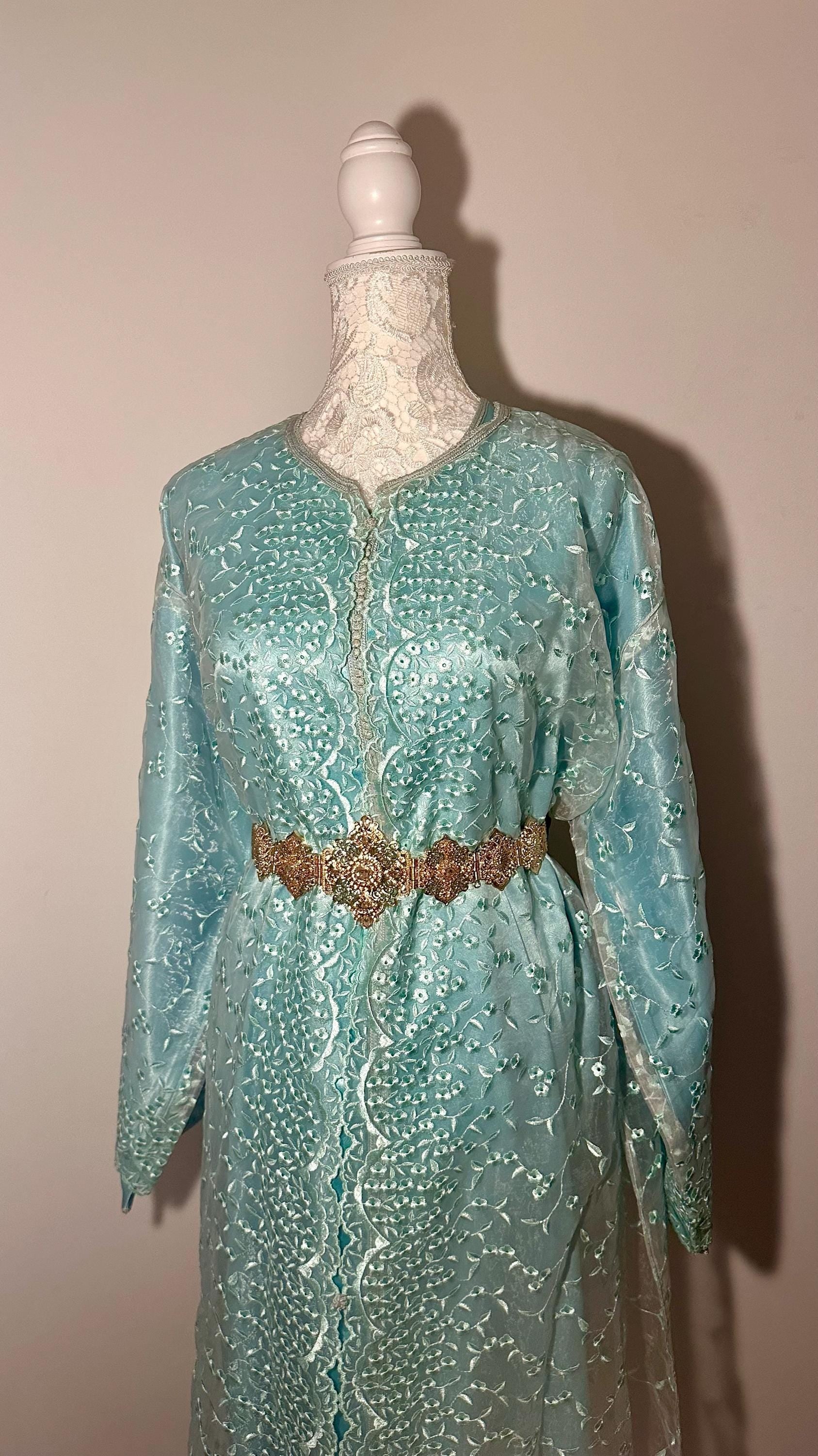 Takchita marocaine vintage bleu – TAK-036 - photo 2