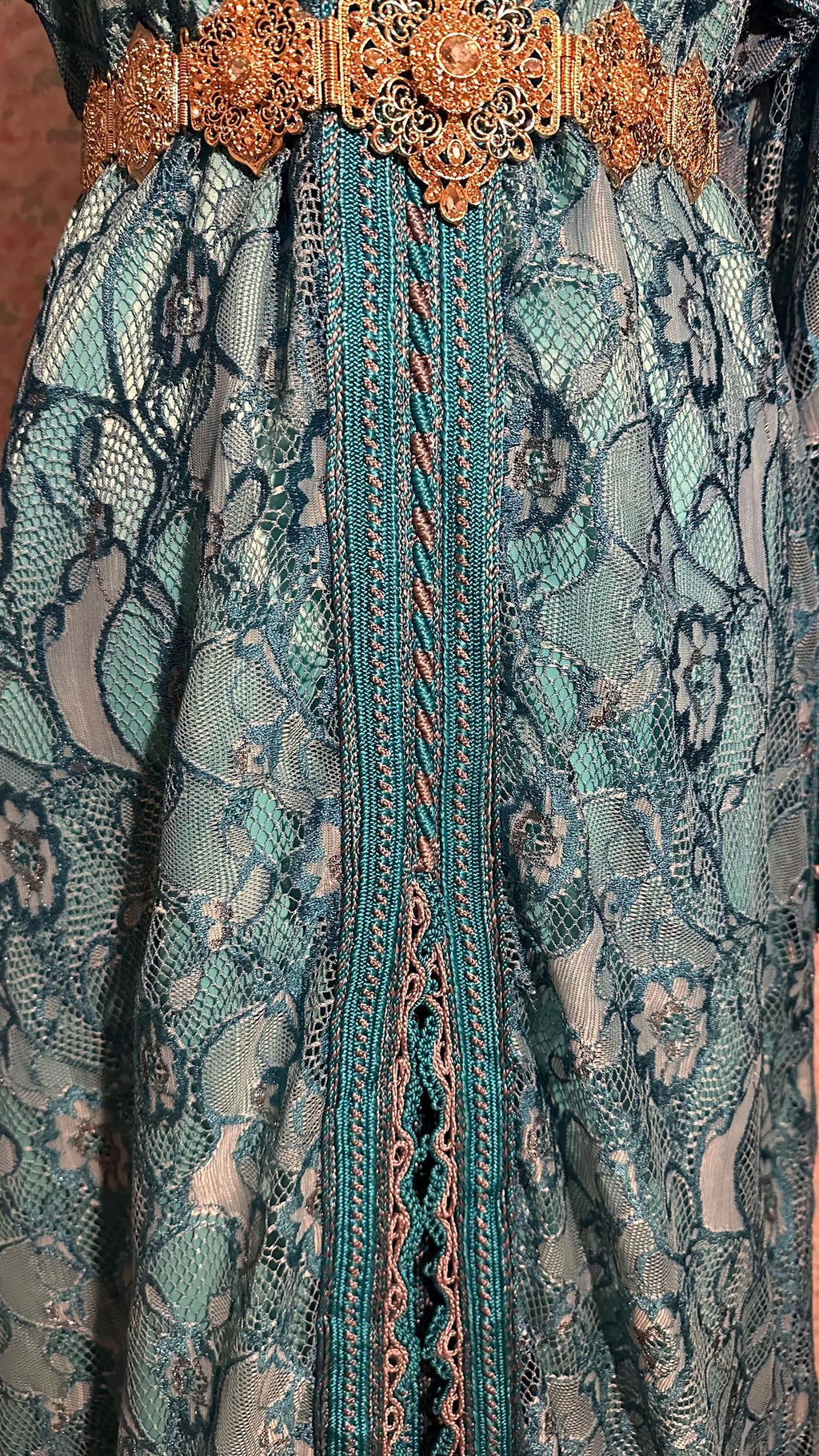 Takchita marocaine vintage bleu – TAK-033 - photo 4