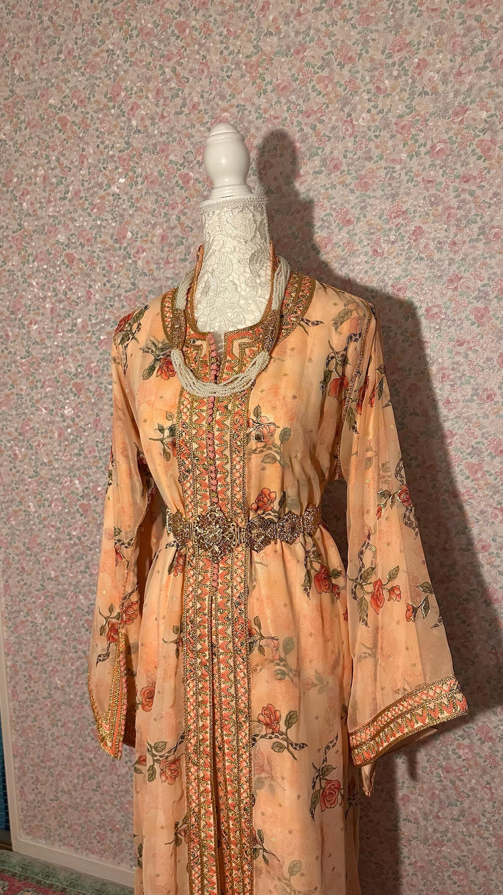 Takchita marocaine vintage pêche – TAK-030 - photo 5