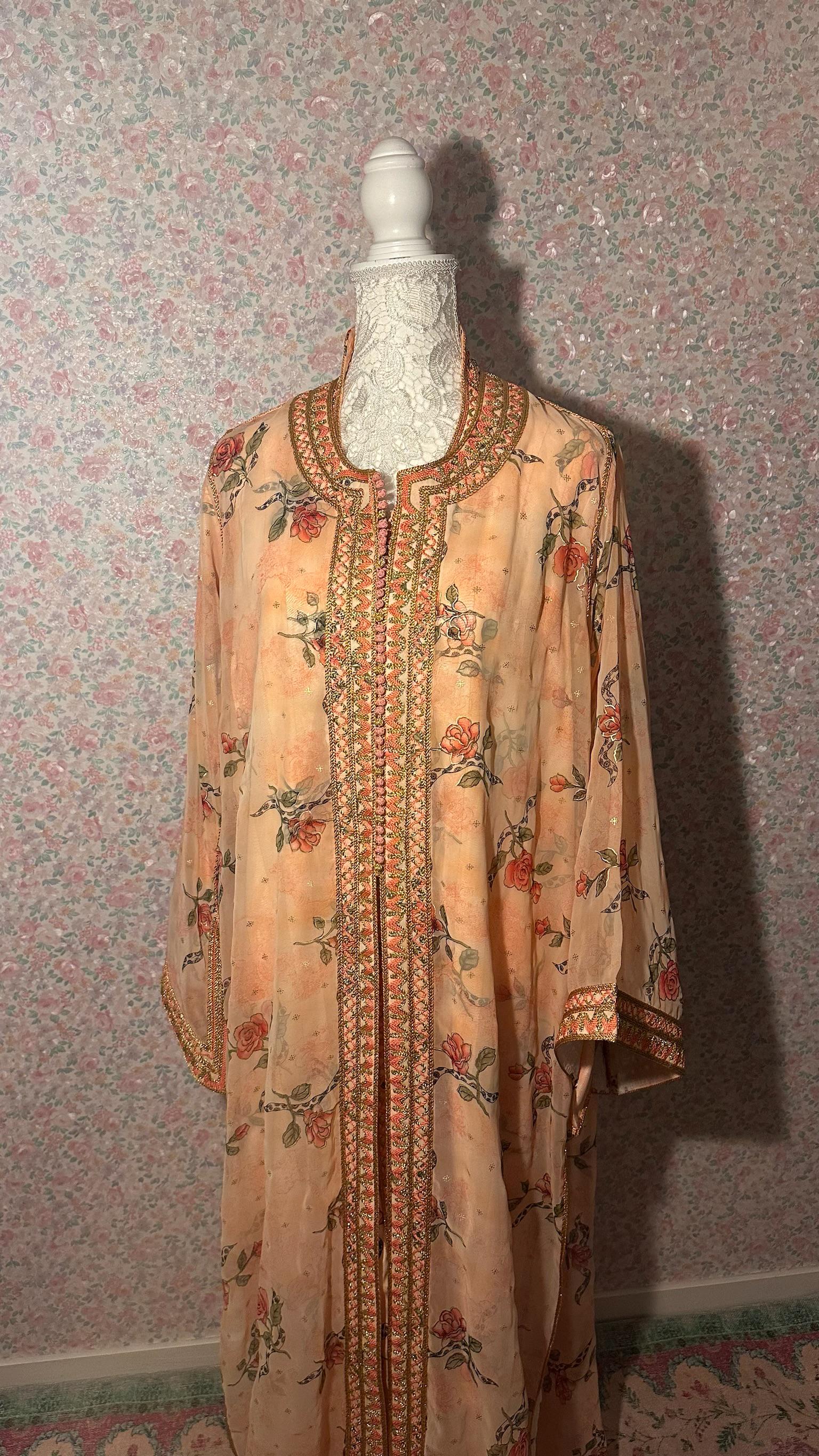 Takchita marocaine vintage pêche – TAK-030 - photo 4
