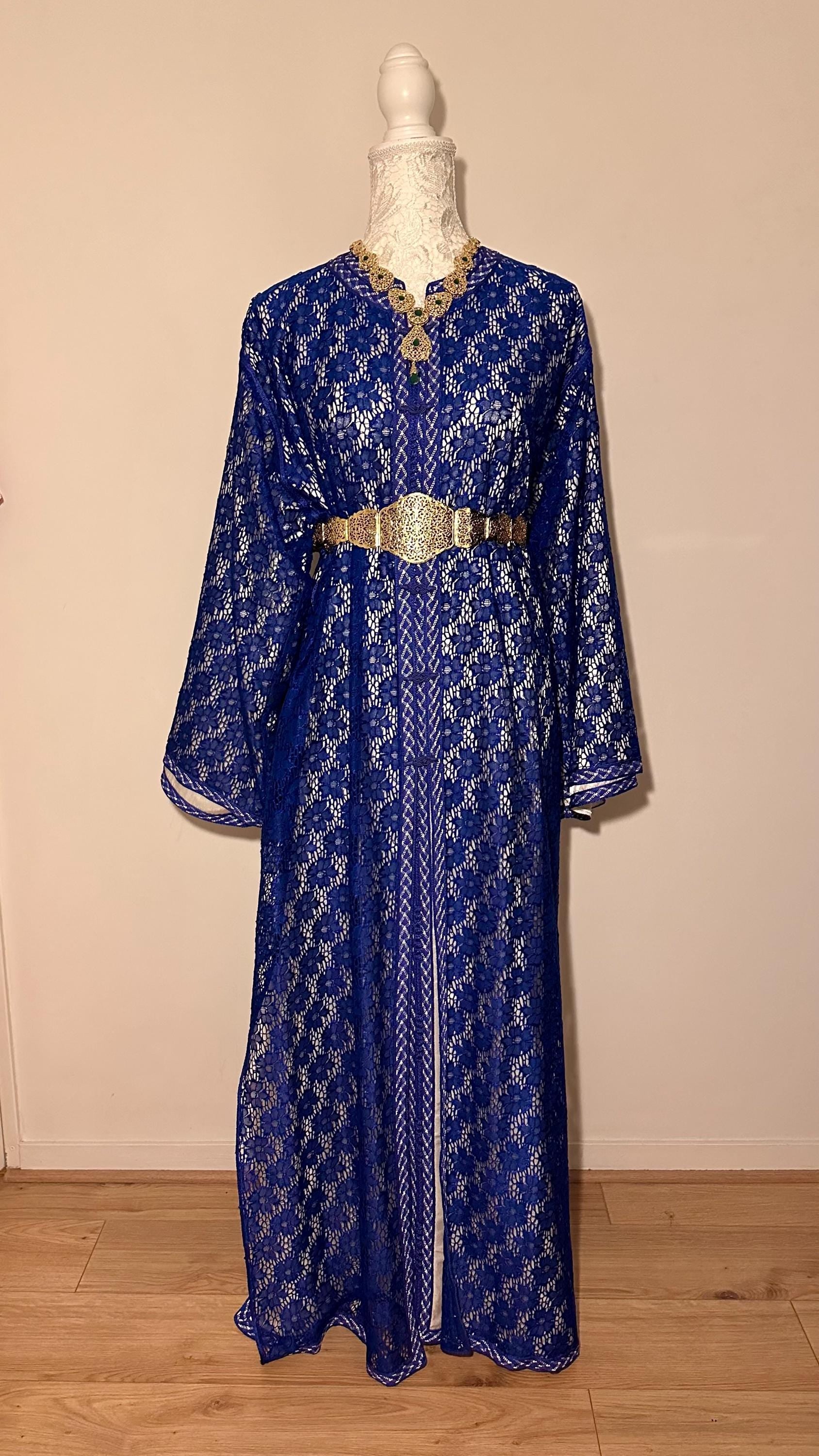 Takchita marocaine vintage bleu – TAK-044 - photo 5