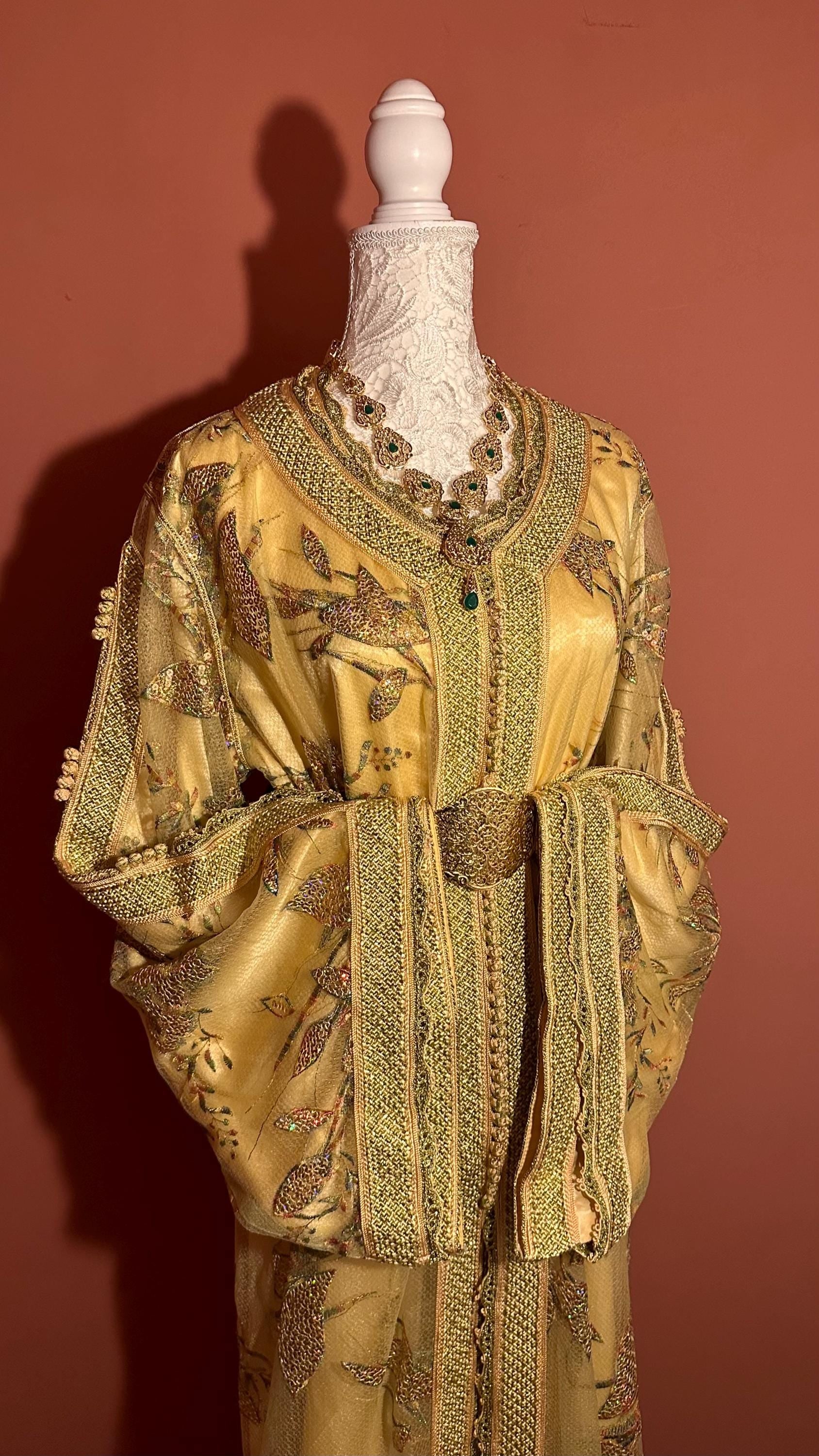 Takchita marocaine vintage beige – TAK-027 - photo 4