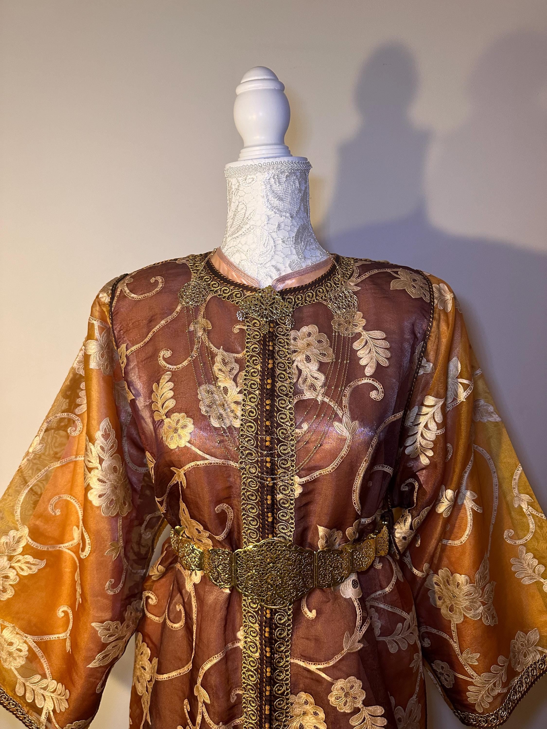 Takchita marocaine vintage beige – TAK-024 - photo 1