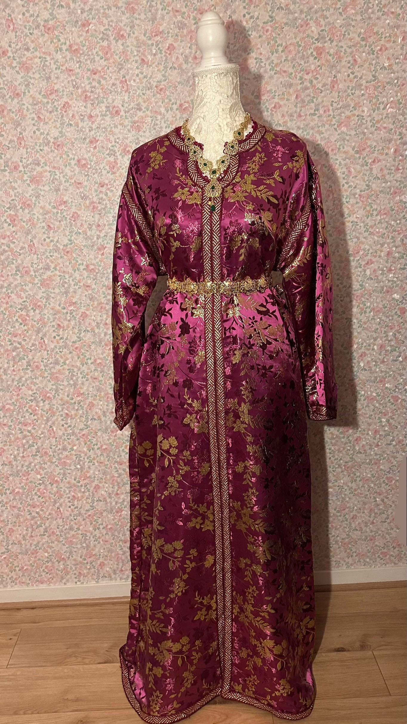 Caftan marocain vintage violet – CAF-004 - photo 4