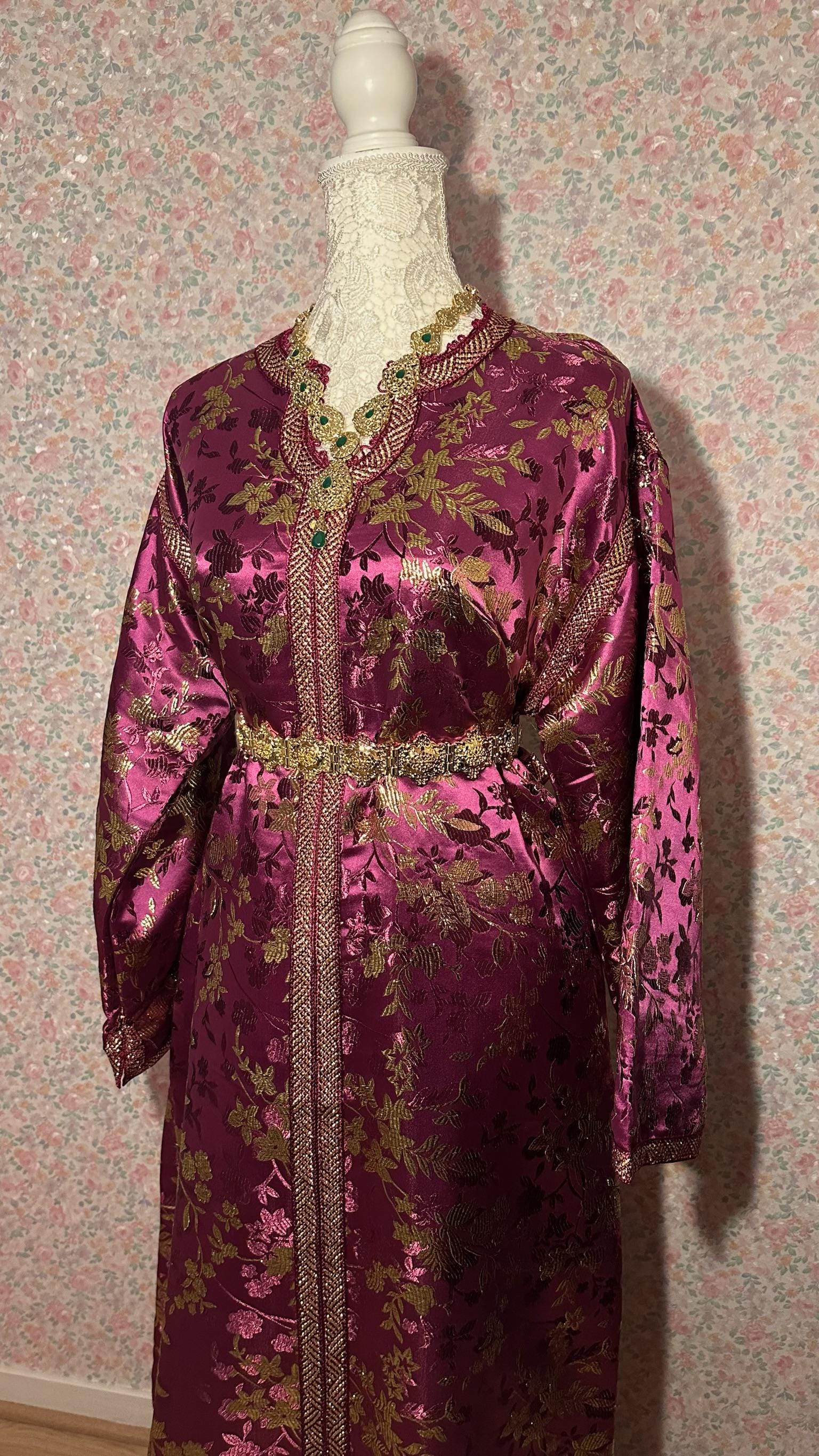 Caftan marocain vintage violet – CAF-004 - photo 2