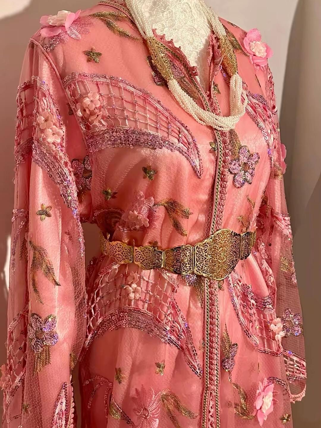Takchita marocaine vintage rose – TAK-038 - photo 2