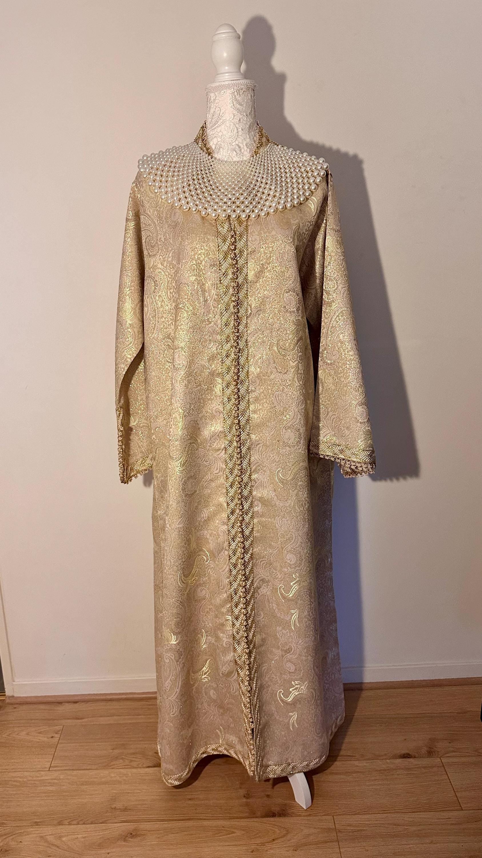 Caftan marocain vintage doré – CAF-013 - photo 4