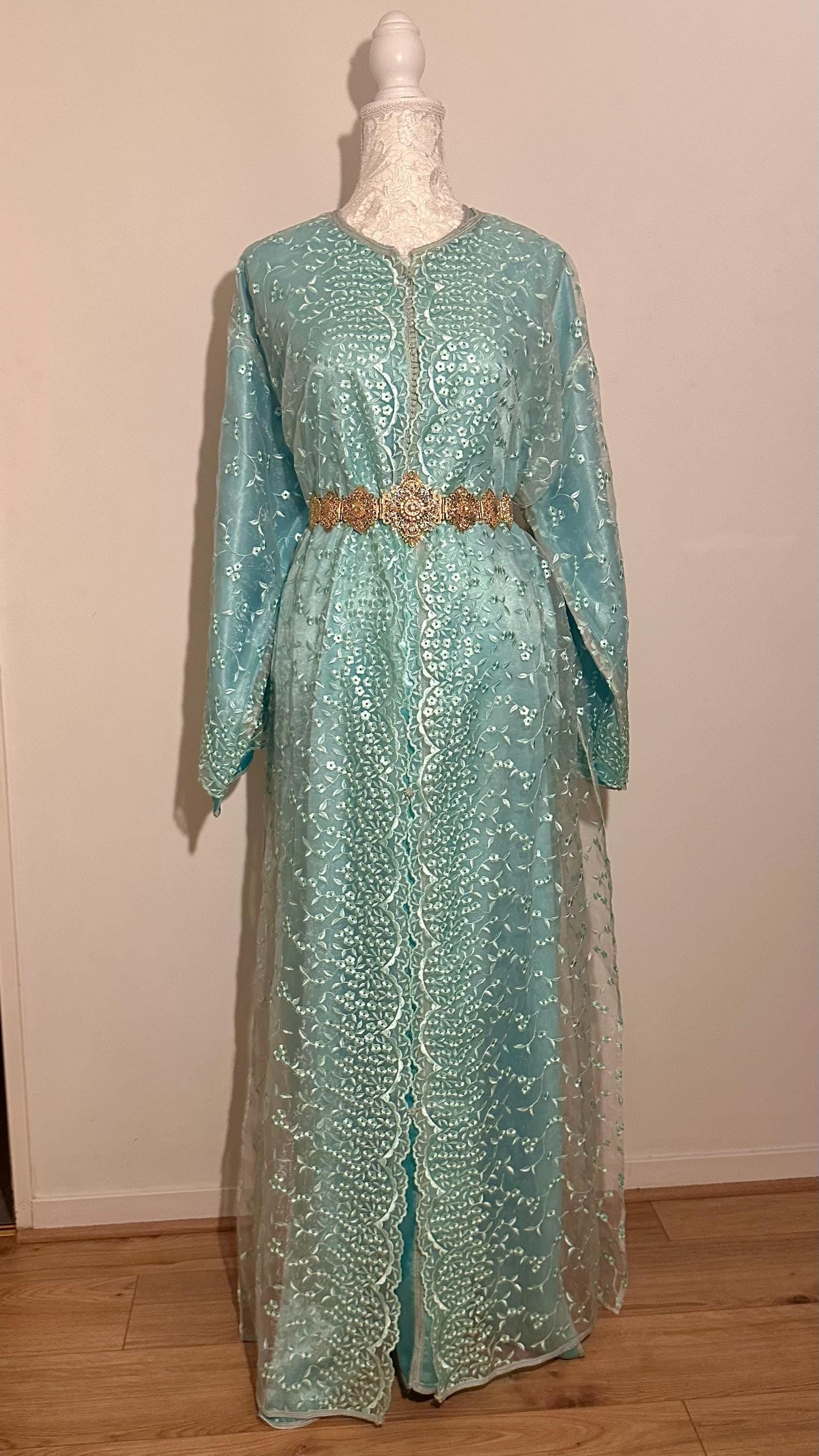 Takchita marocaine vintage bleu – TAK-036 - photo 5