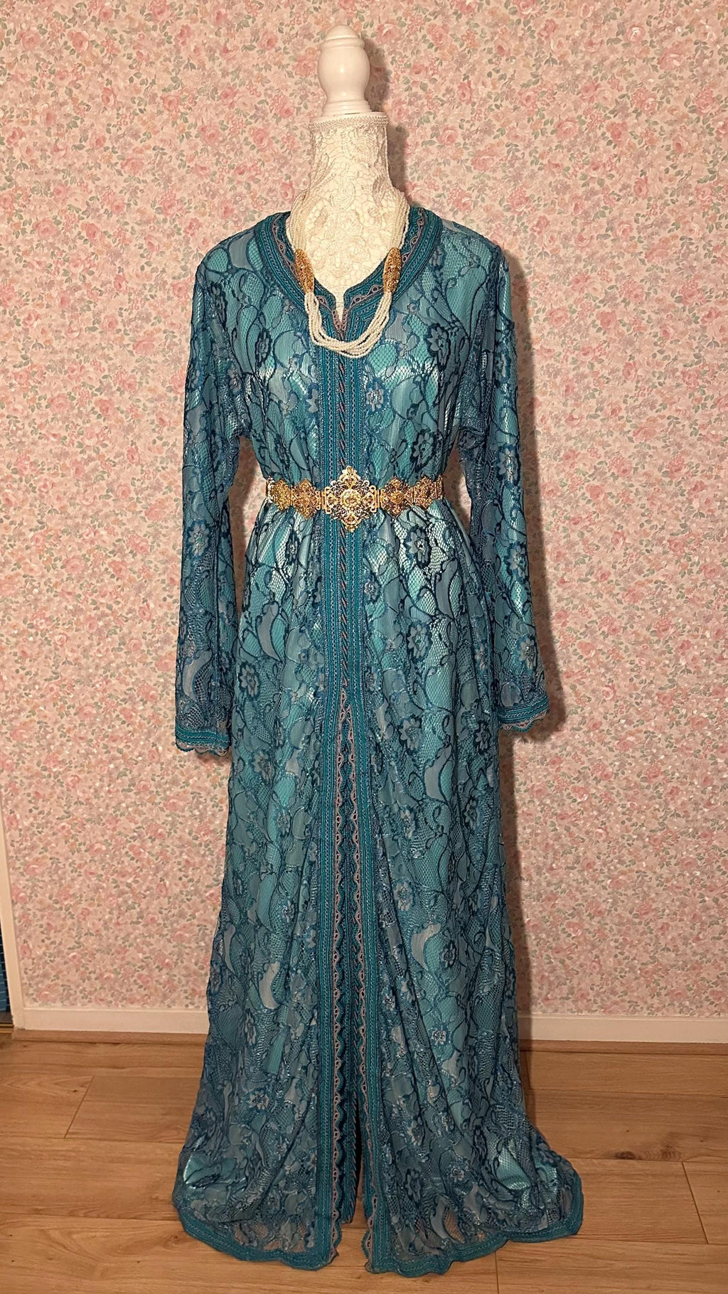 Takchita marocaine vintage bleu – TAK-033 - photo 6