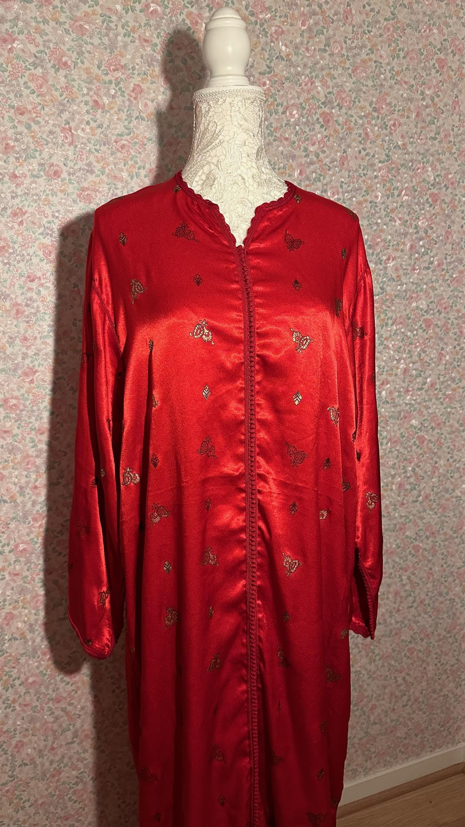 Takchita marocaine vintage rouge – TAK-034 - photo 3