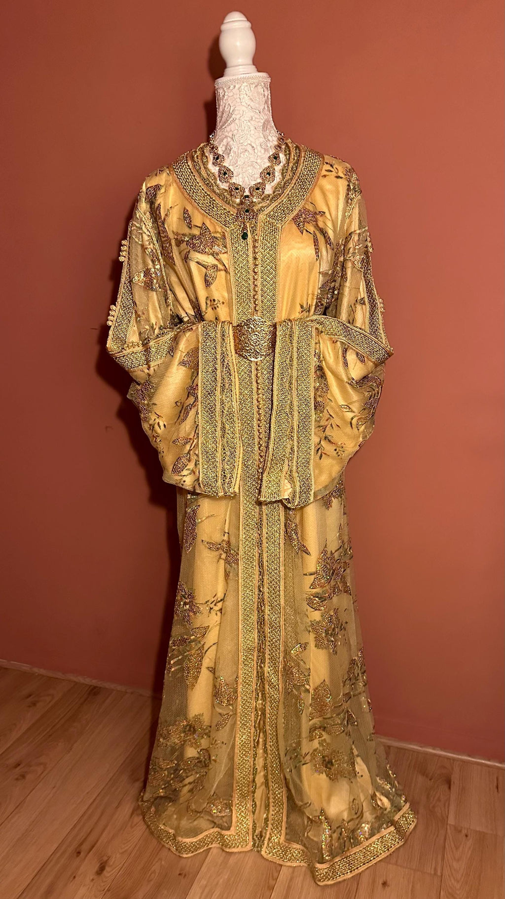 Takchita marocaine vintage beige – TAK-027 - photo 5
