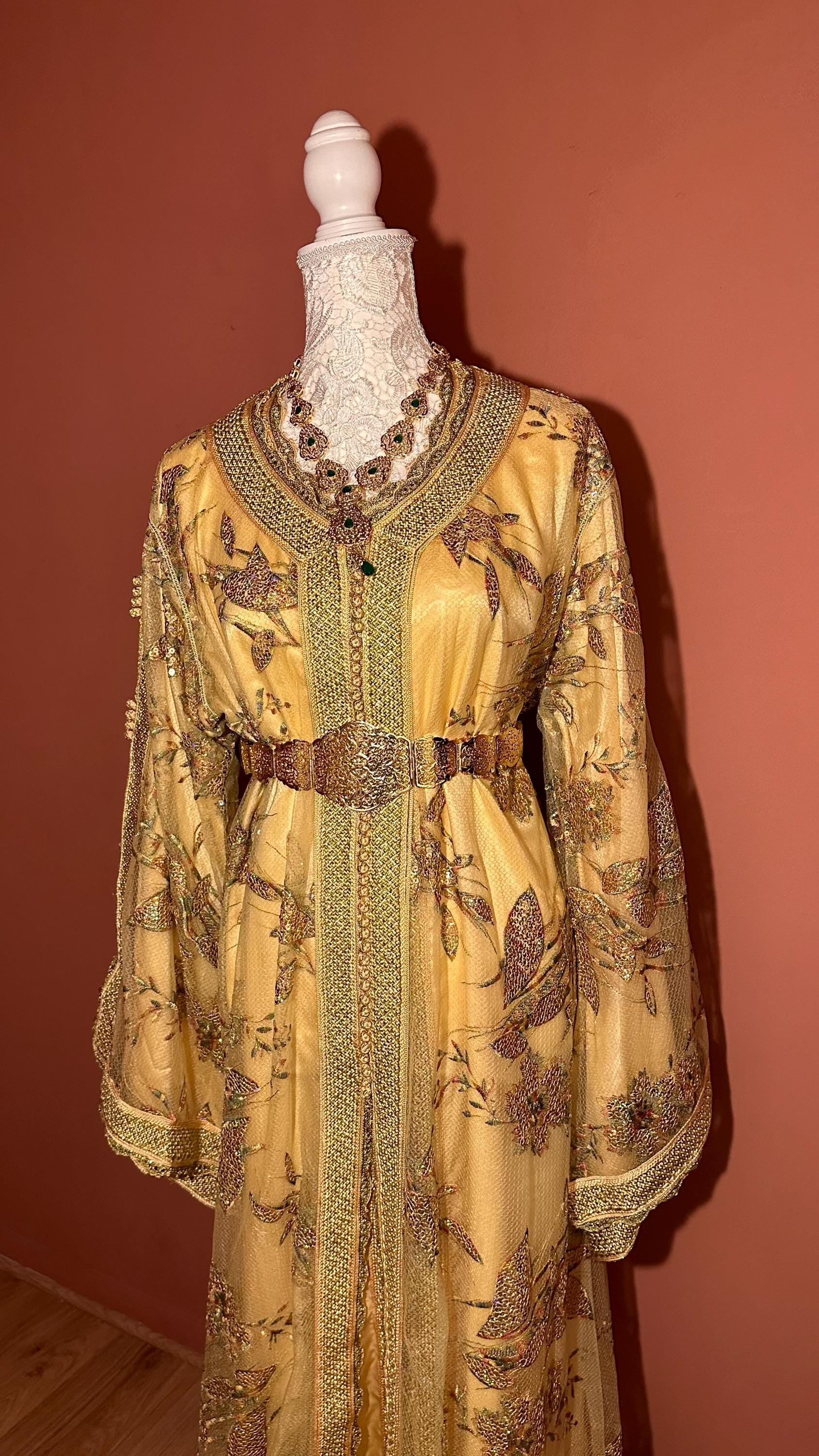 Takchita marocaine vintage beige – TAK-027 - photo 3