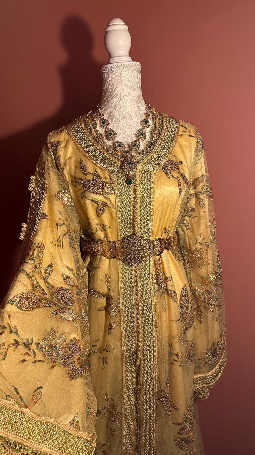 Takchita marocaine vintage beige – TAK-027 - photo 1