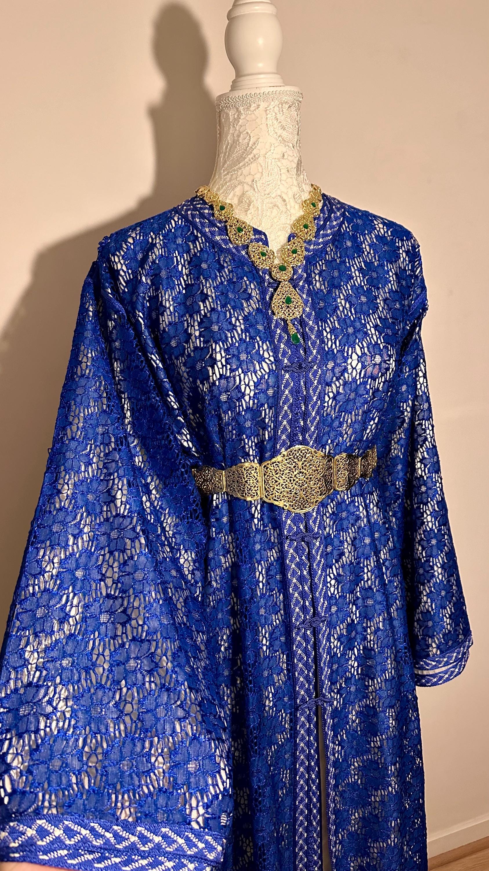 Takchita marocaine vintage bleu – TAK-044 - photo 1