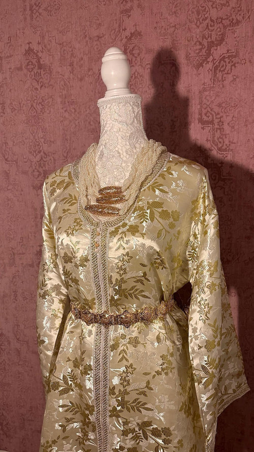 Caftan marocain vintage blanc – CAF-008 - photo 1