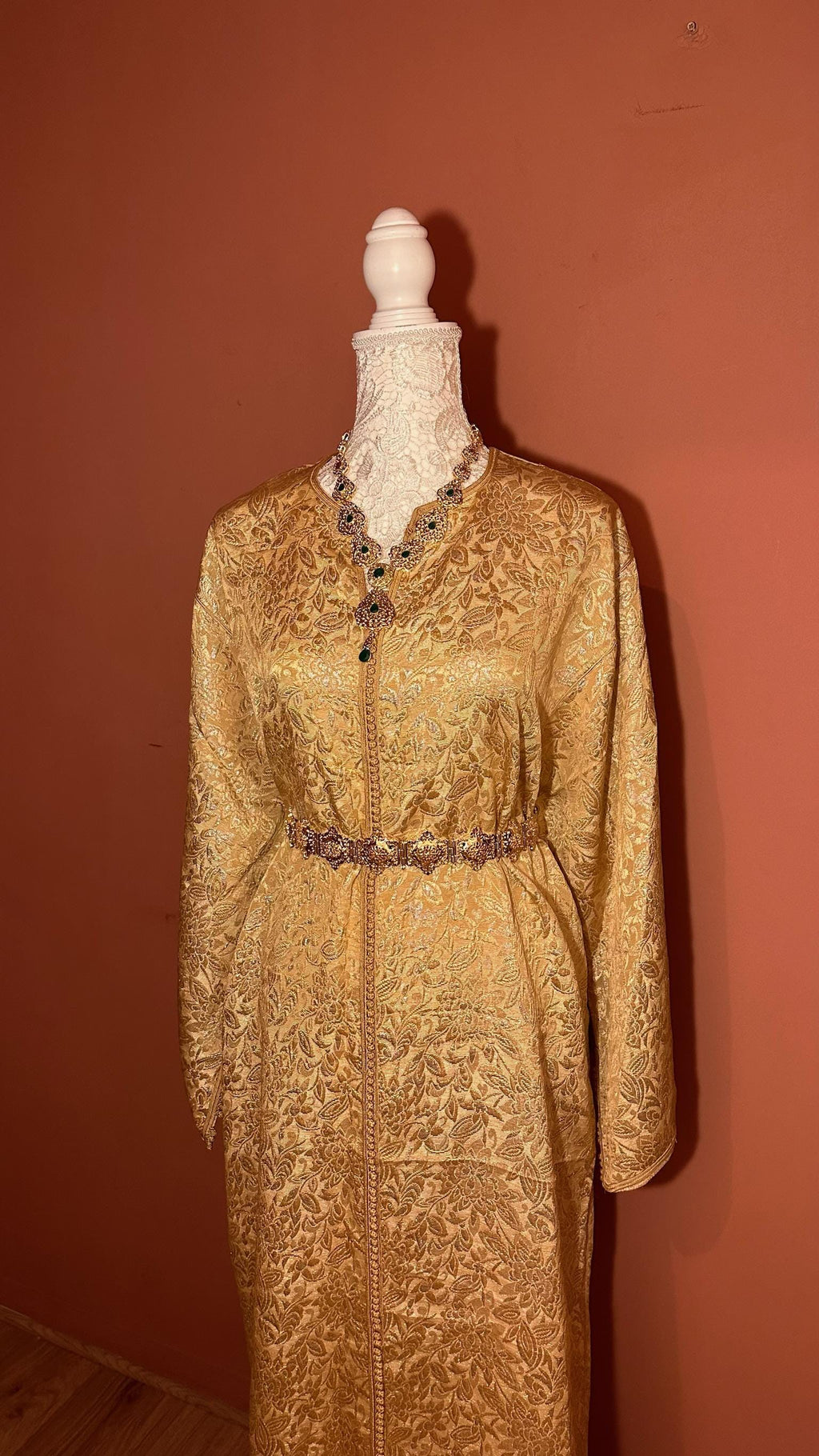 Caftan marocain vintage doré – CAF-006 - photo 3