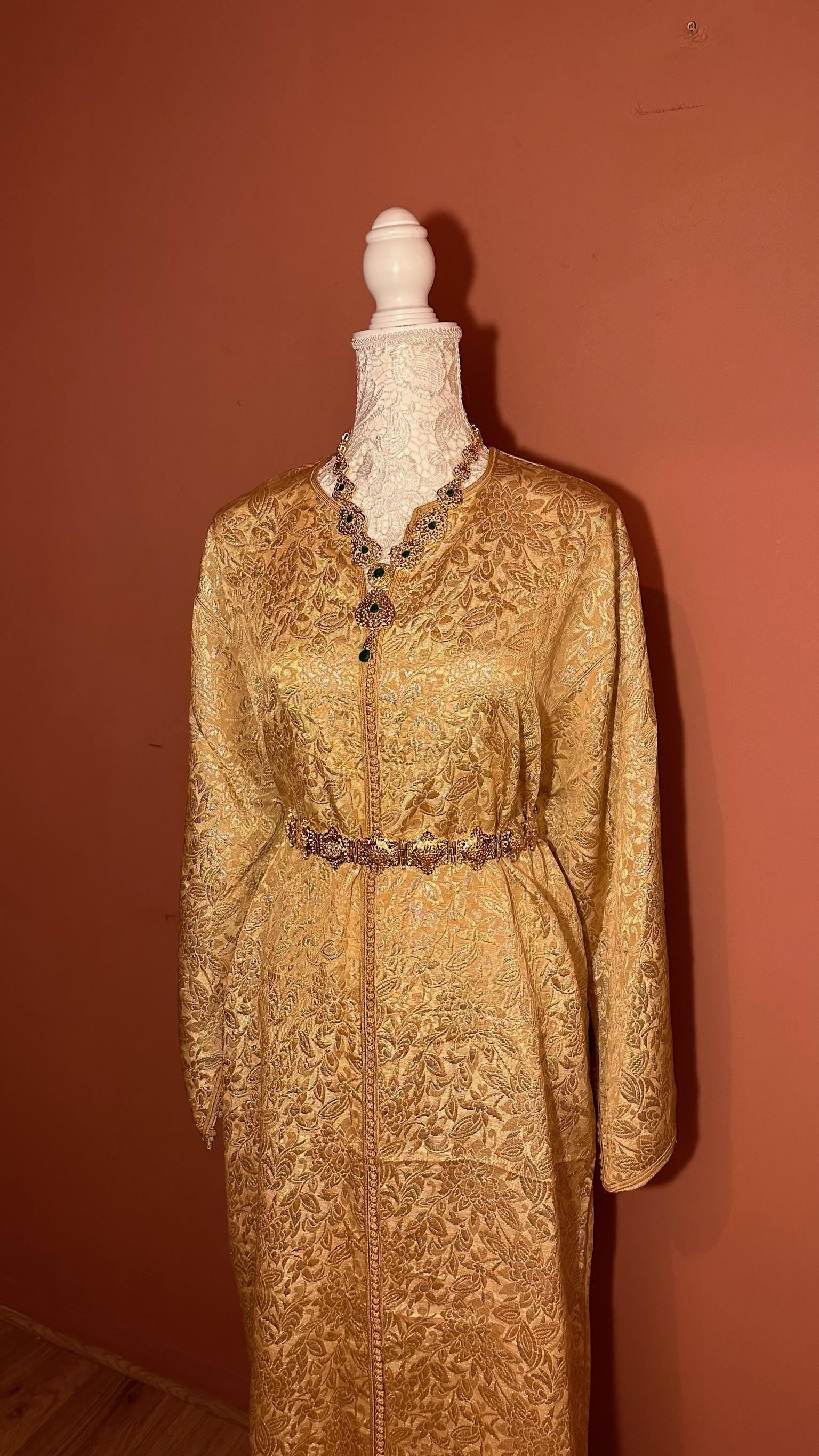 Caftan marocain vintage doré – CAF-006 - photo 3
