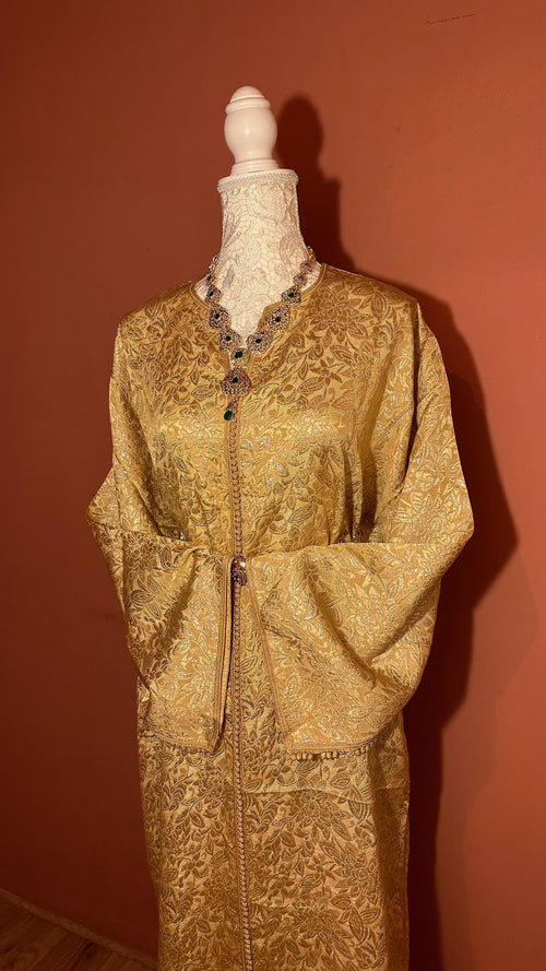 Caftan marocain vintage doré – CAF-006 - photo 2
