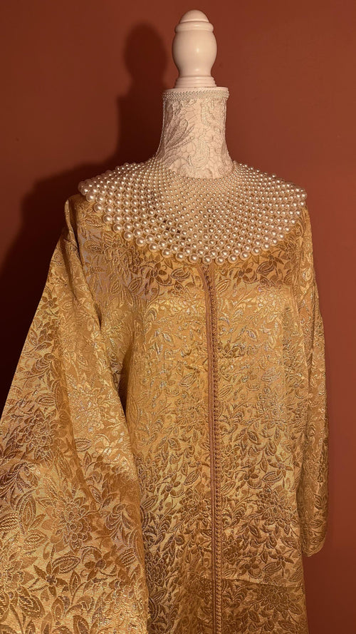 Caftan marocain vintage doré – CAF-006 - photo 1