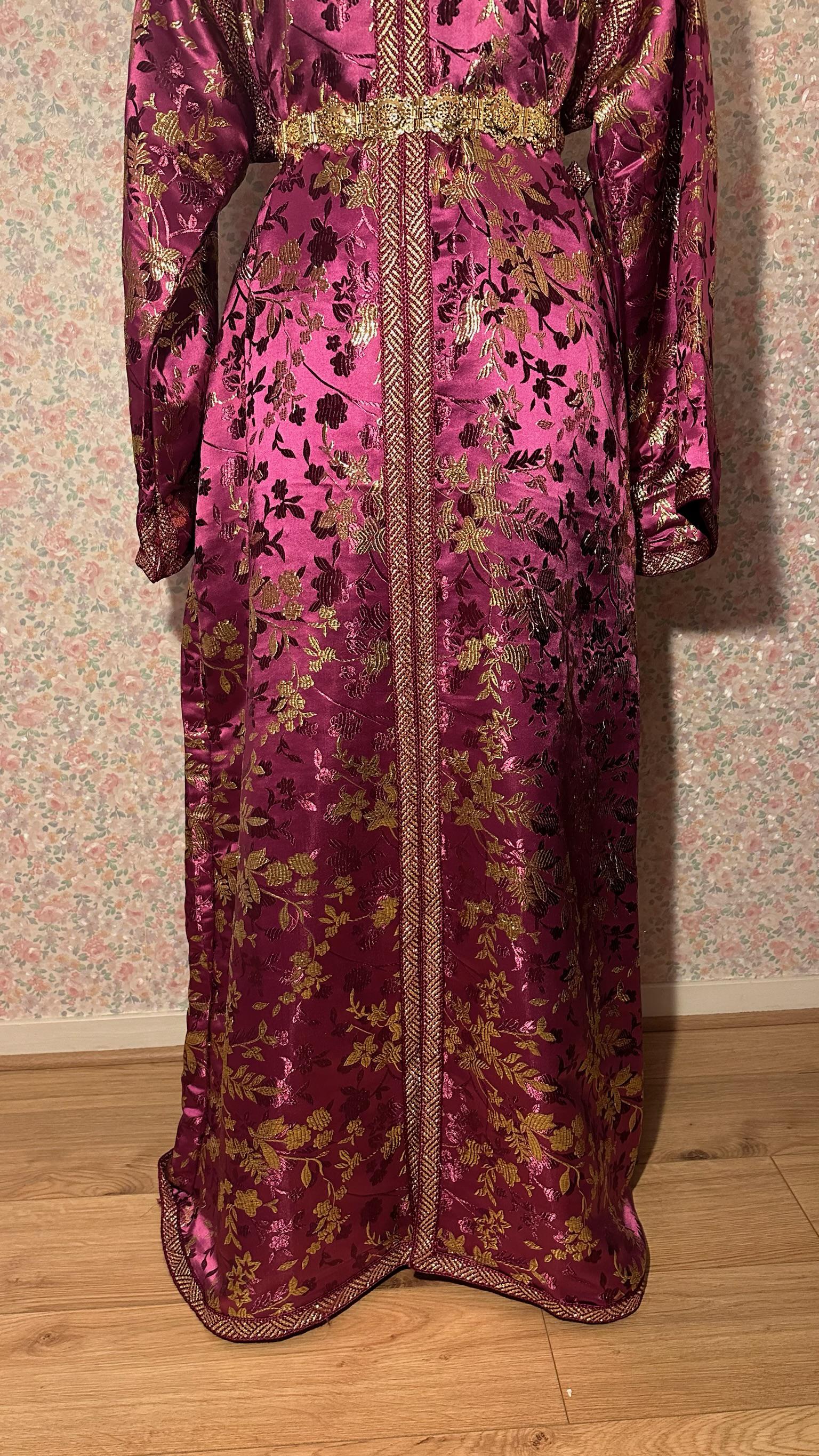 Caftan marocain vintage violet – CAF-004 - photo 3