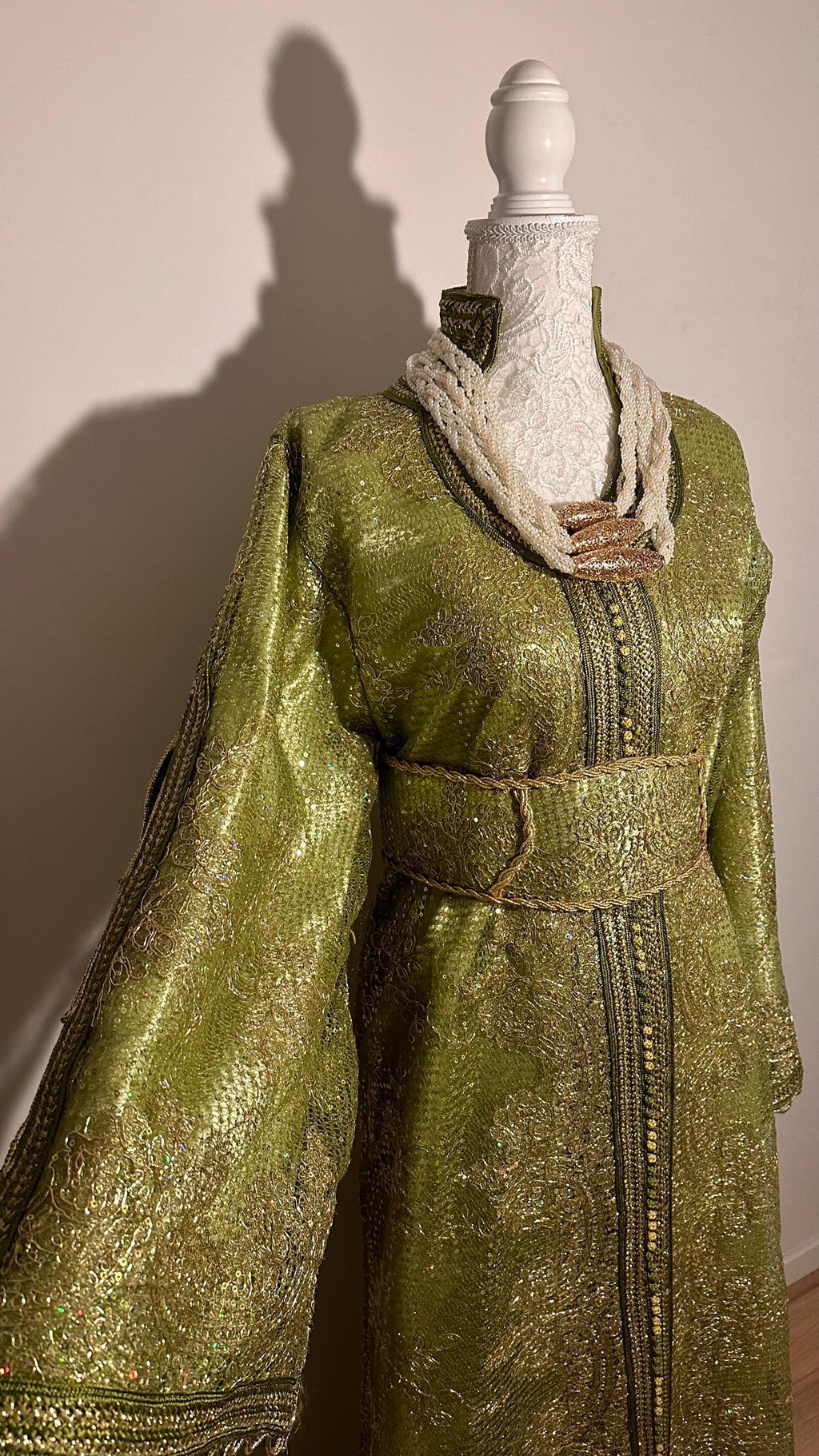 Takchita marocaine vintage vert – TAK-041 - photo 4