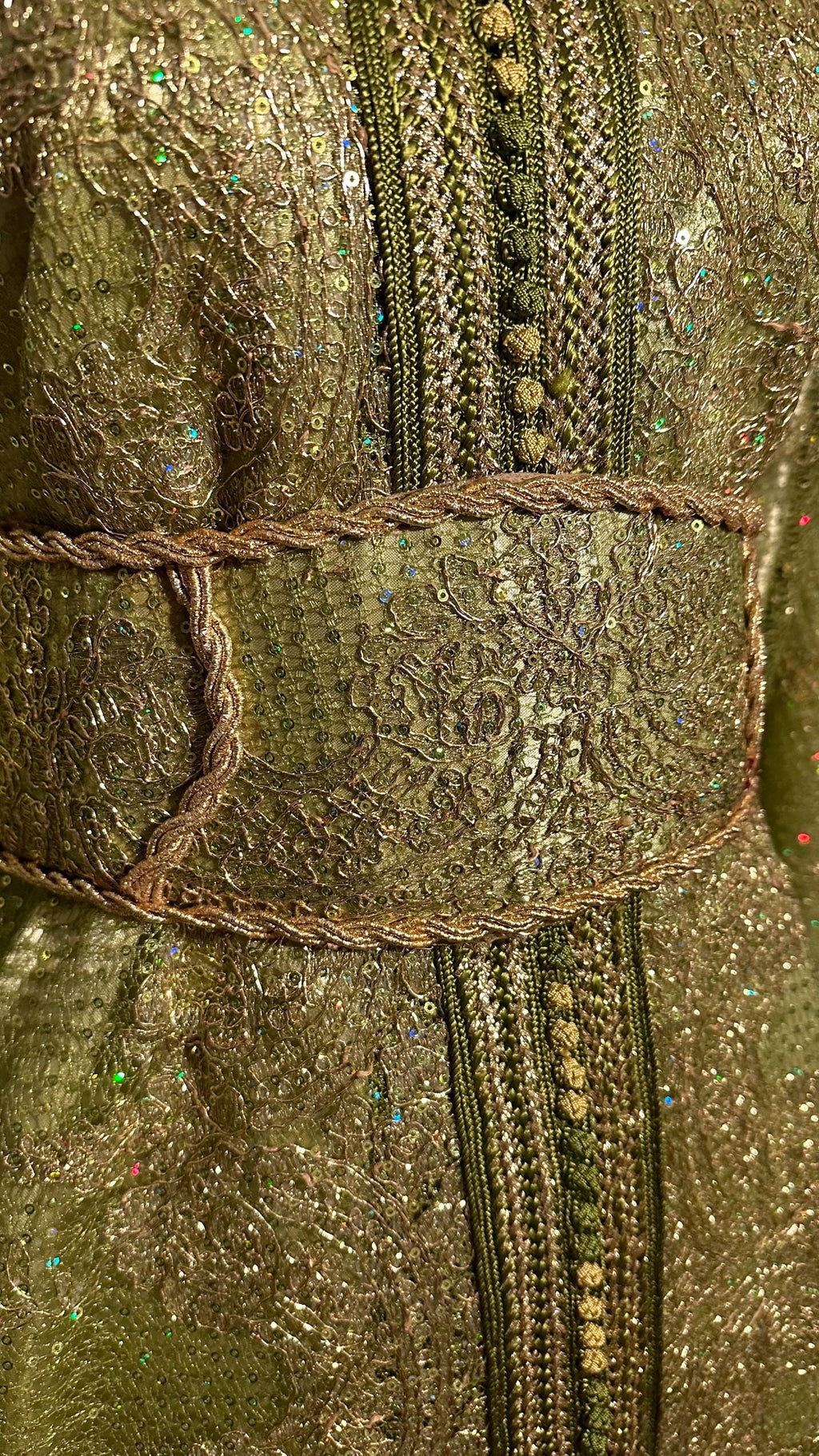 Takchita marocaine vintage vert – TAK-041 - photo 5