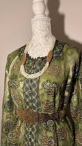 Takchita marocaine vintage vert olive – TAK-023 - photo 1