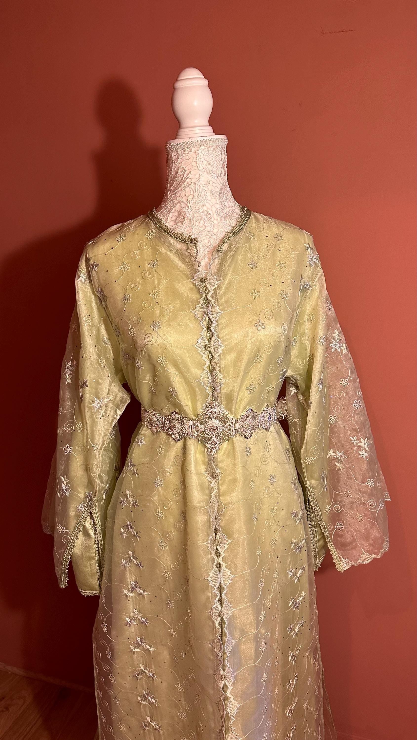 Takchita marocaine vintage vert – TAK-019 - photo 3