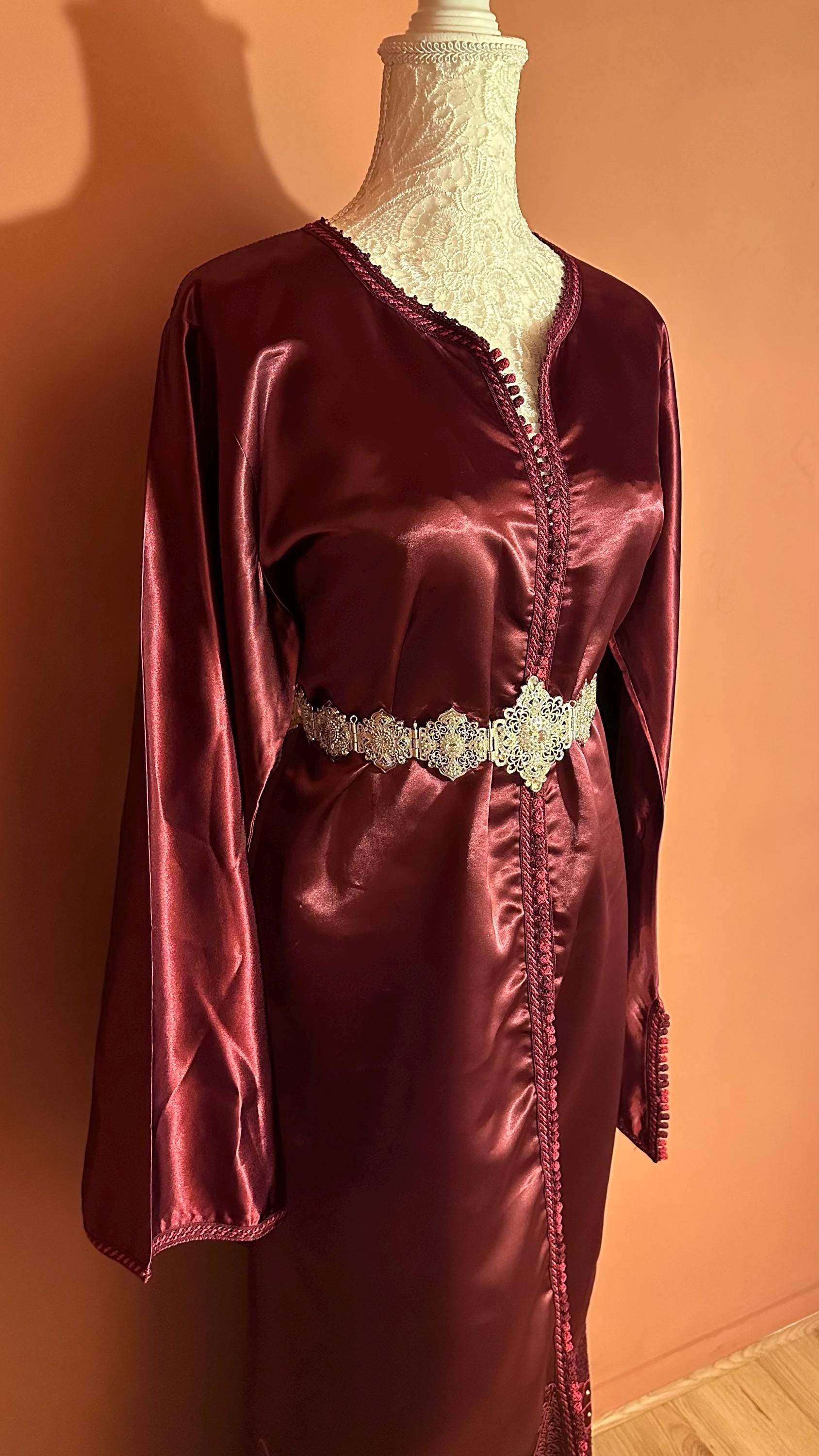 Caftan marocain vintage bordeaux – CAF-003 - photo 4