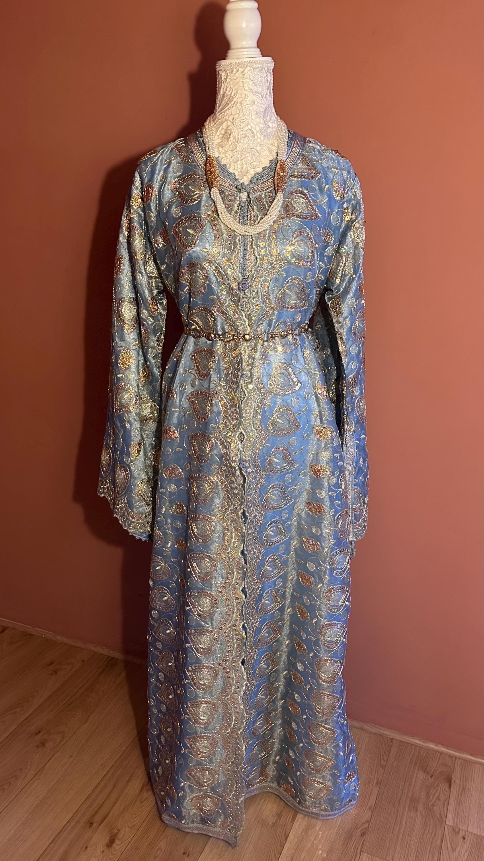Takchita marocaine vintage doré – TAK-017 - photo 4