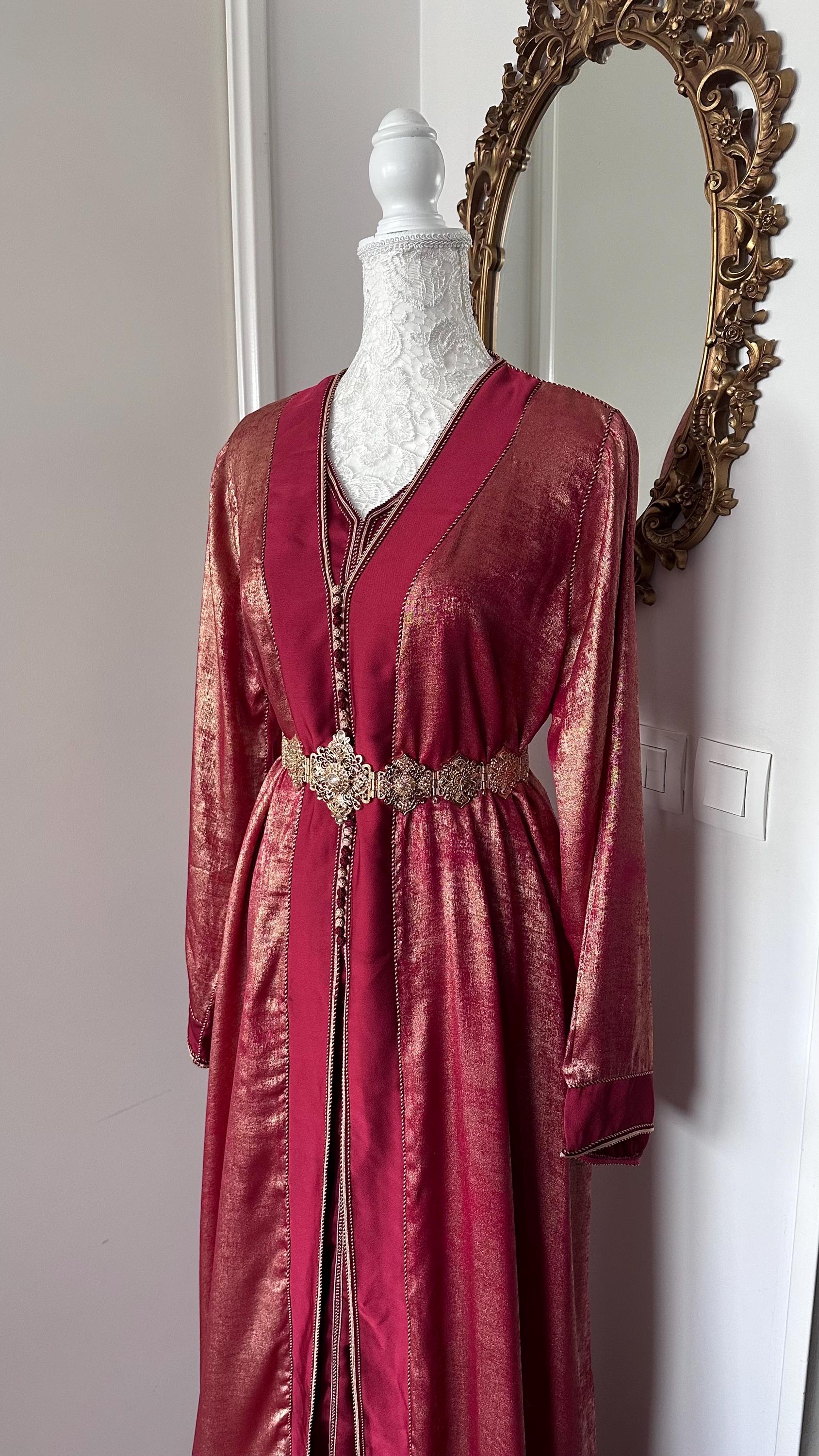 Takchita marocaine vintage bordeaux – TAK-015 - photo 3