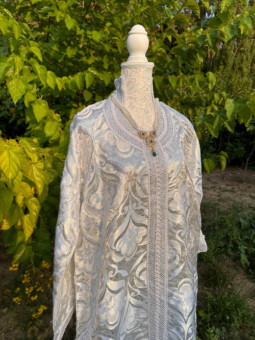 Caftan marocain vintage argenté – CAF-011 - photo 2