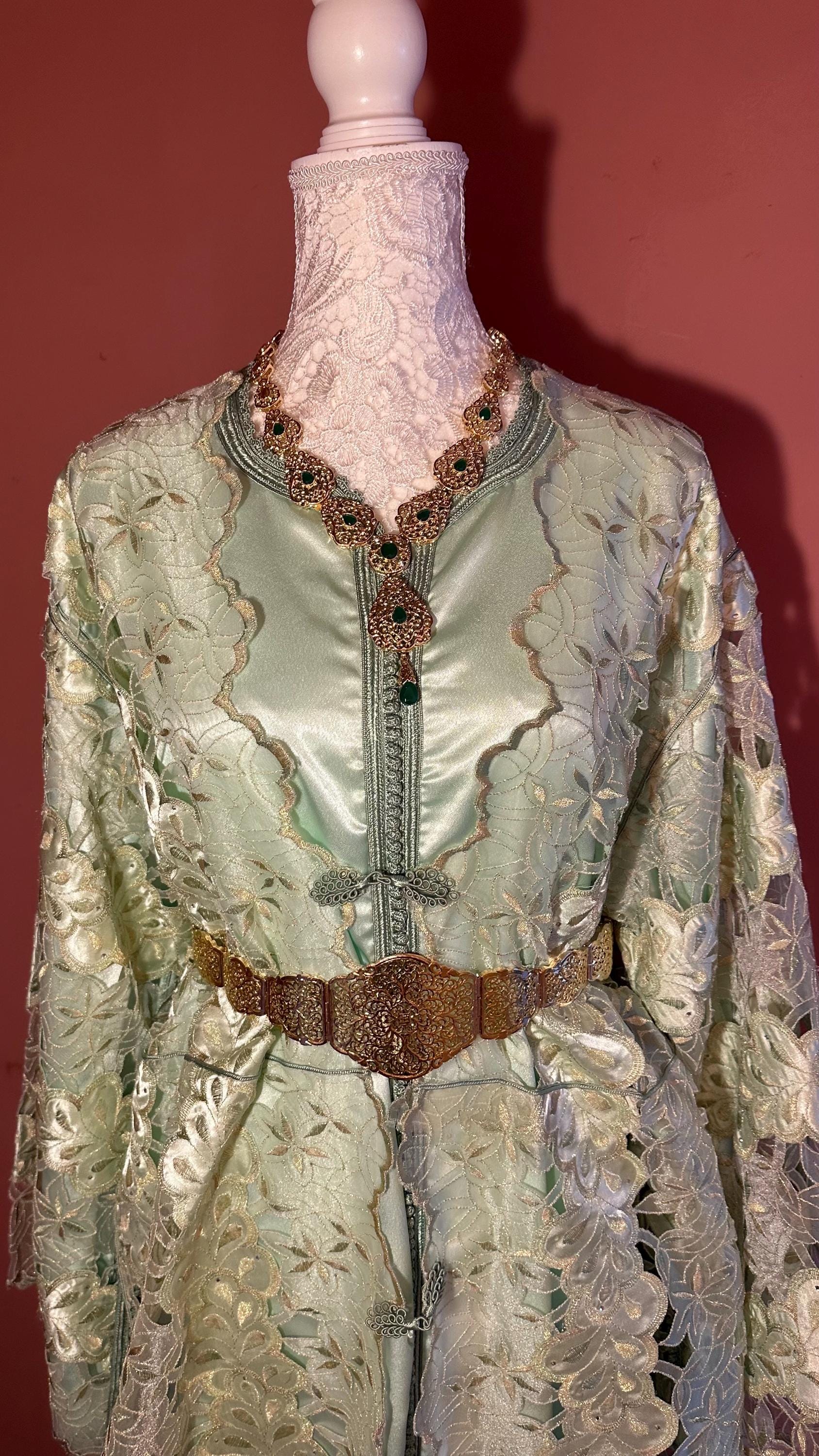 Takchita marocaine vintage vert d’eau – TAK-014 - photo 3