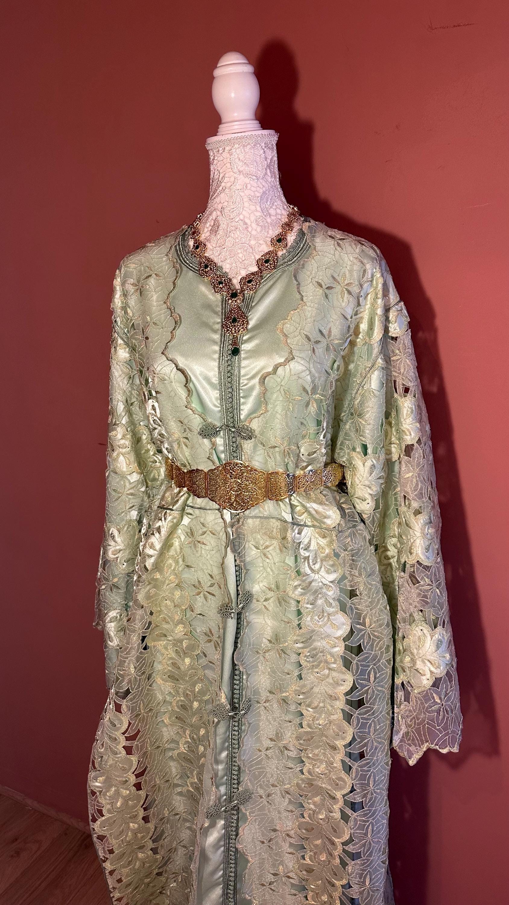 Takchita marocaine vintage vert d’eau – TAK-014 - photo 2