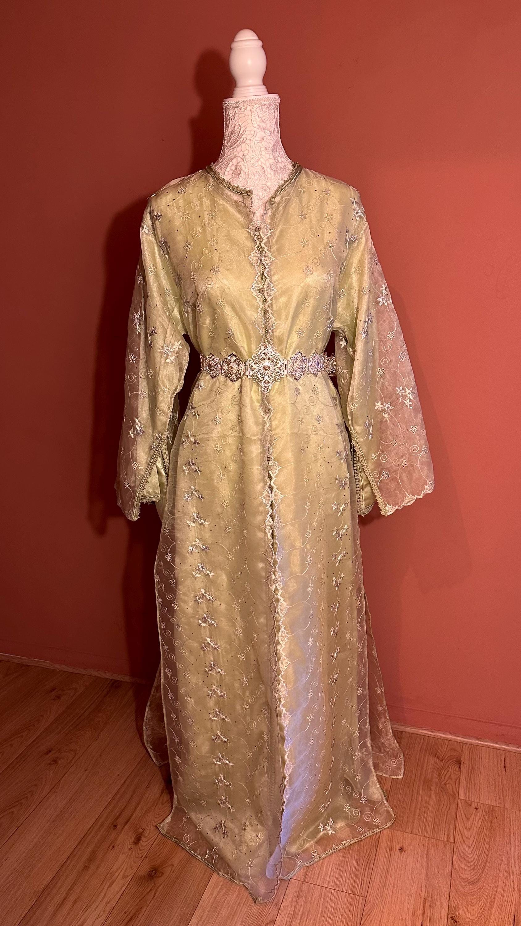 Takchita marocaine vintage vert – TAK-019 - photo 4