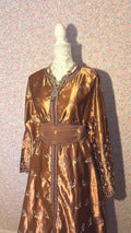 Caftan marocain vintage marron cuivré – CAF-007 - photo 1