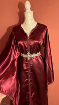 Caftan marocain vintage bordeaux – CAF-003 - photo 1