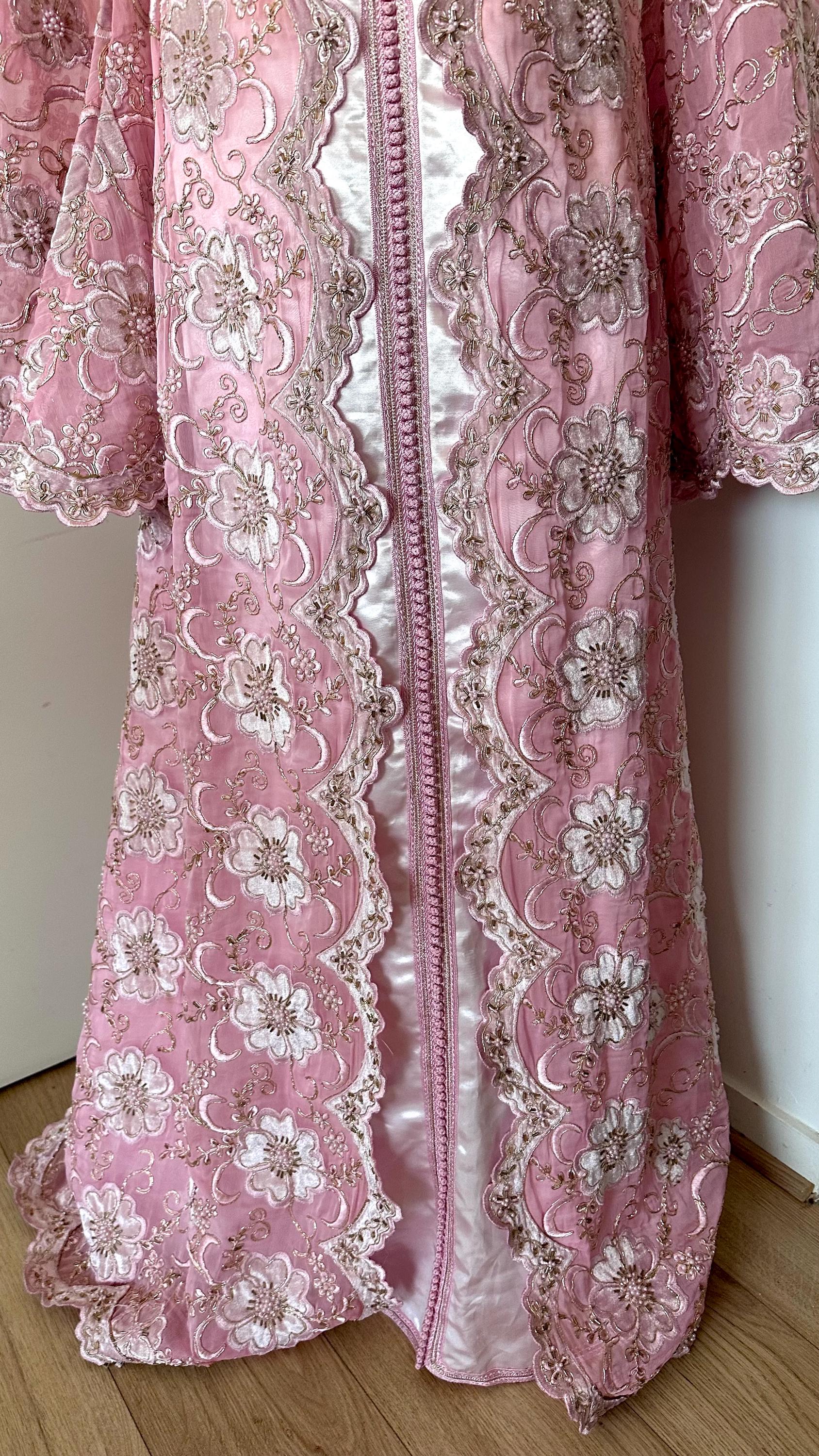 Takchita marocaine vintage rose poudré – TAK-010 - photo 3