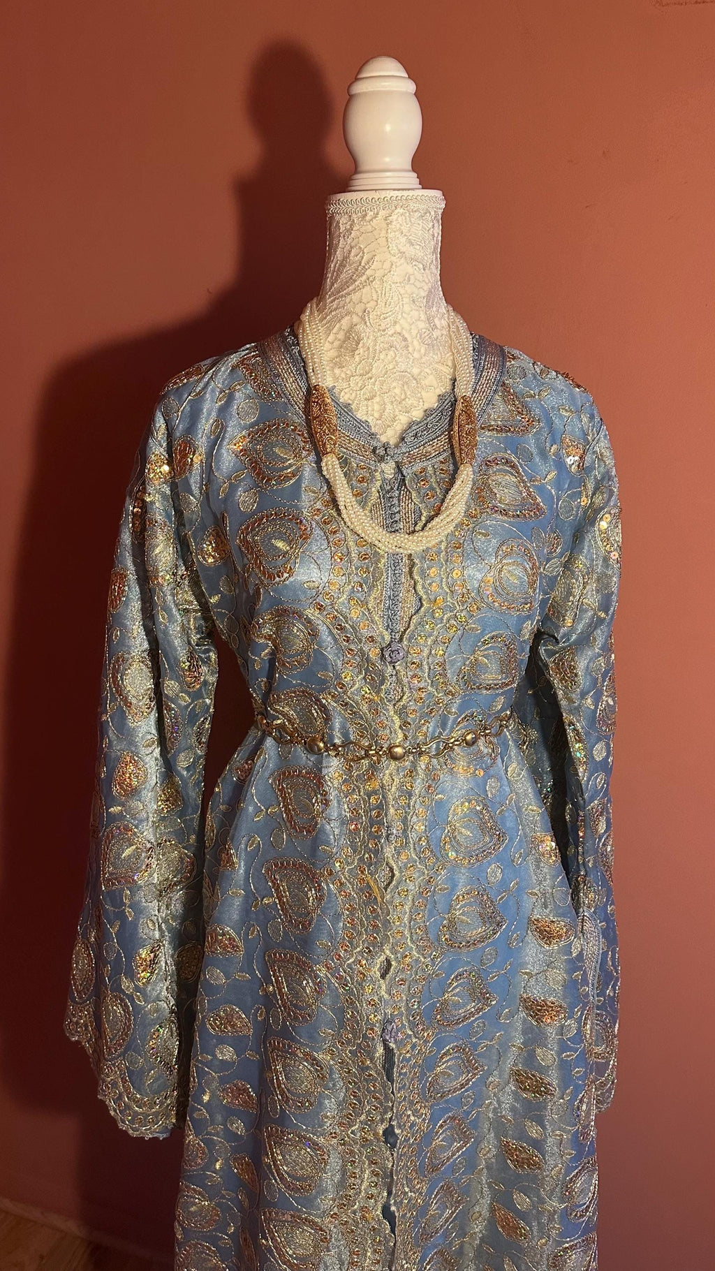 Takchita marocaine vintage doré – TAK-017 - photo 3